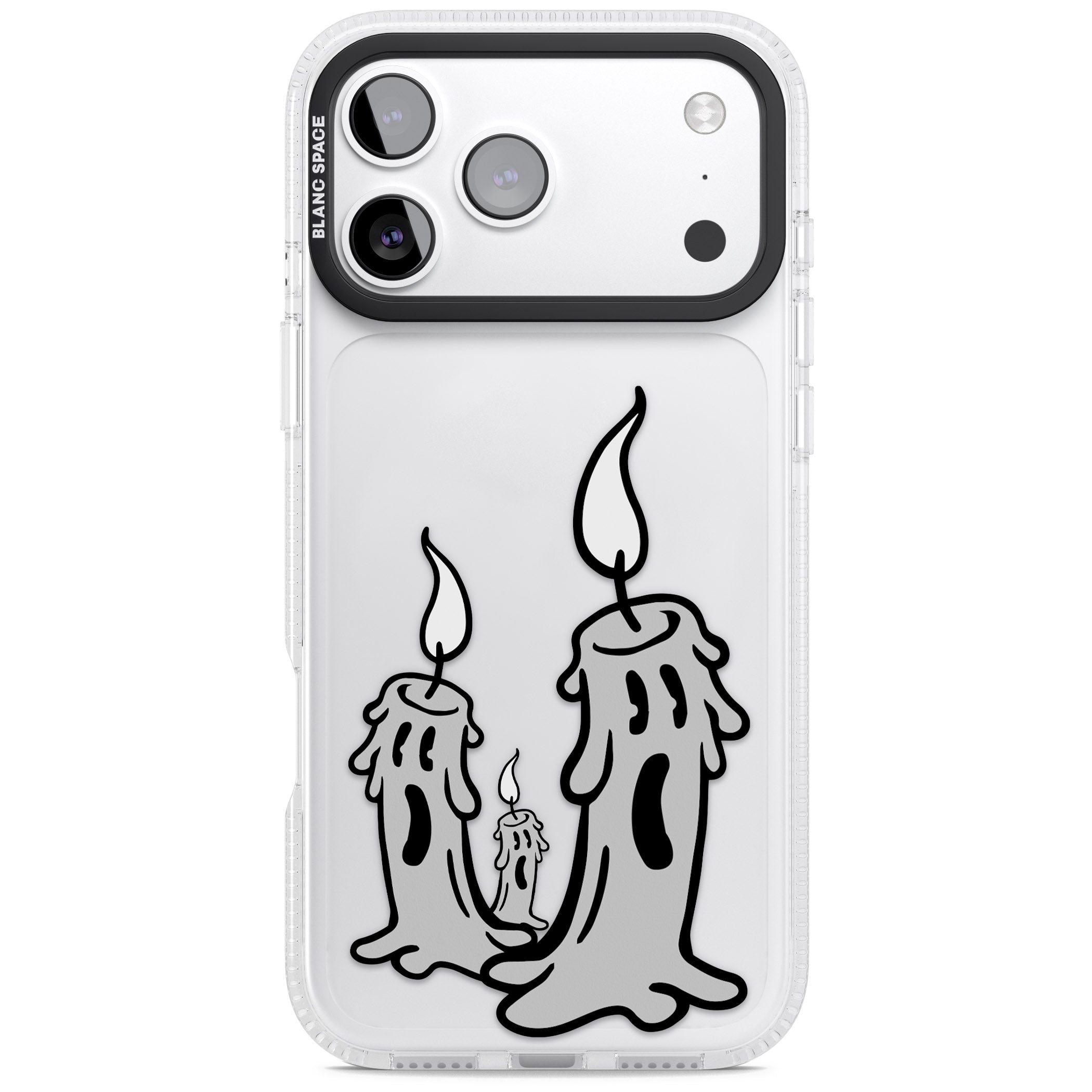 Candle Lit iPhone 17 Pro Impact Air Clear Phone Case