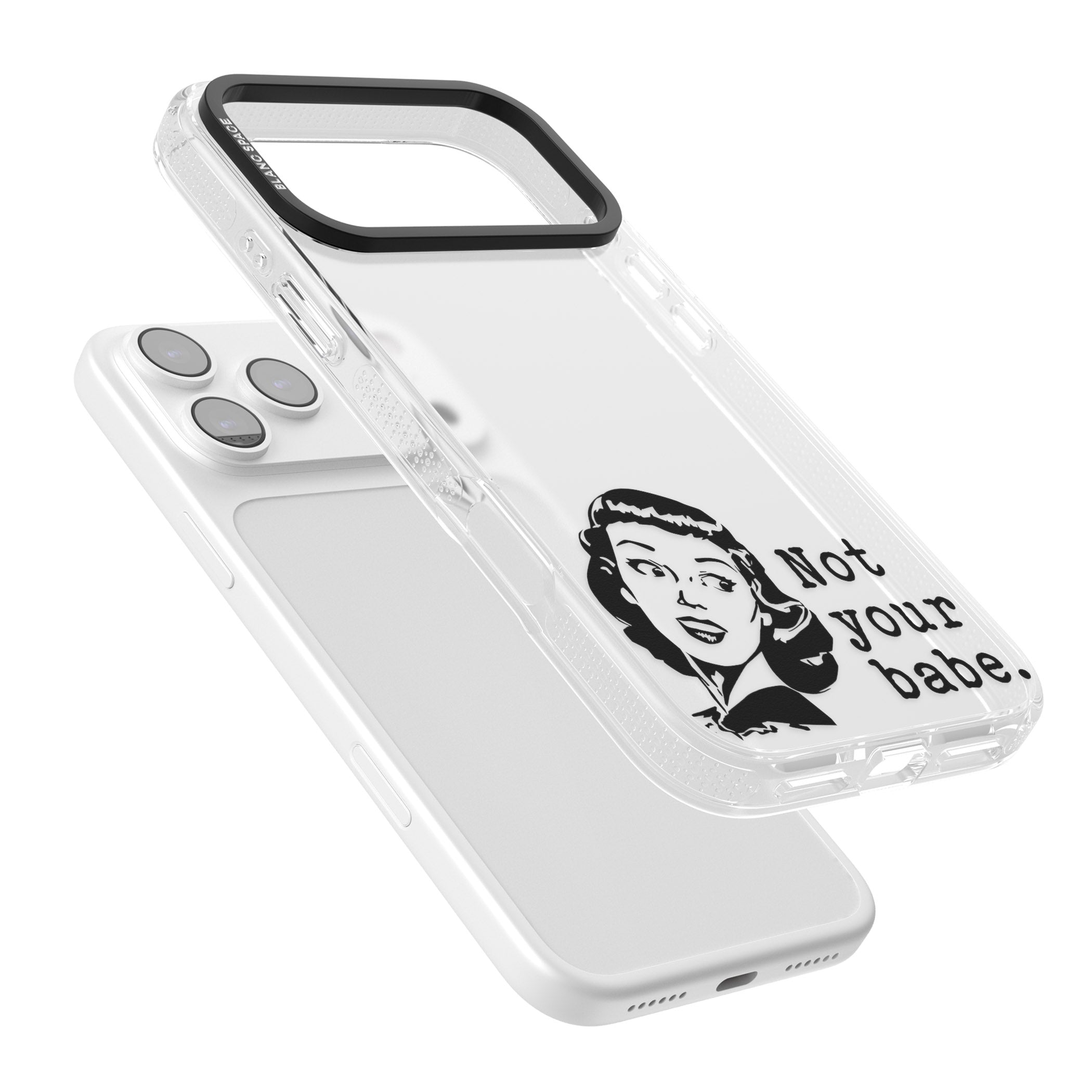 Not Your Babe iPhone 17 Pro Impact Air Clear Phone Case Colours