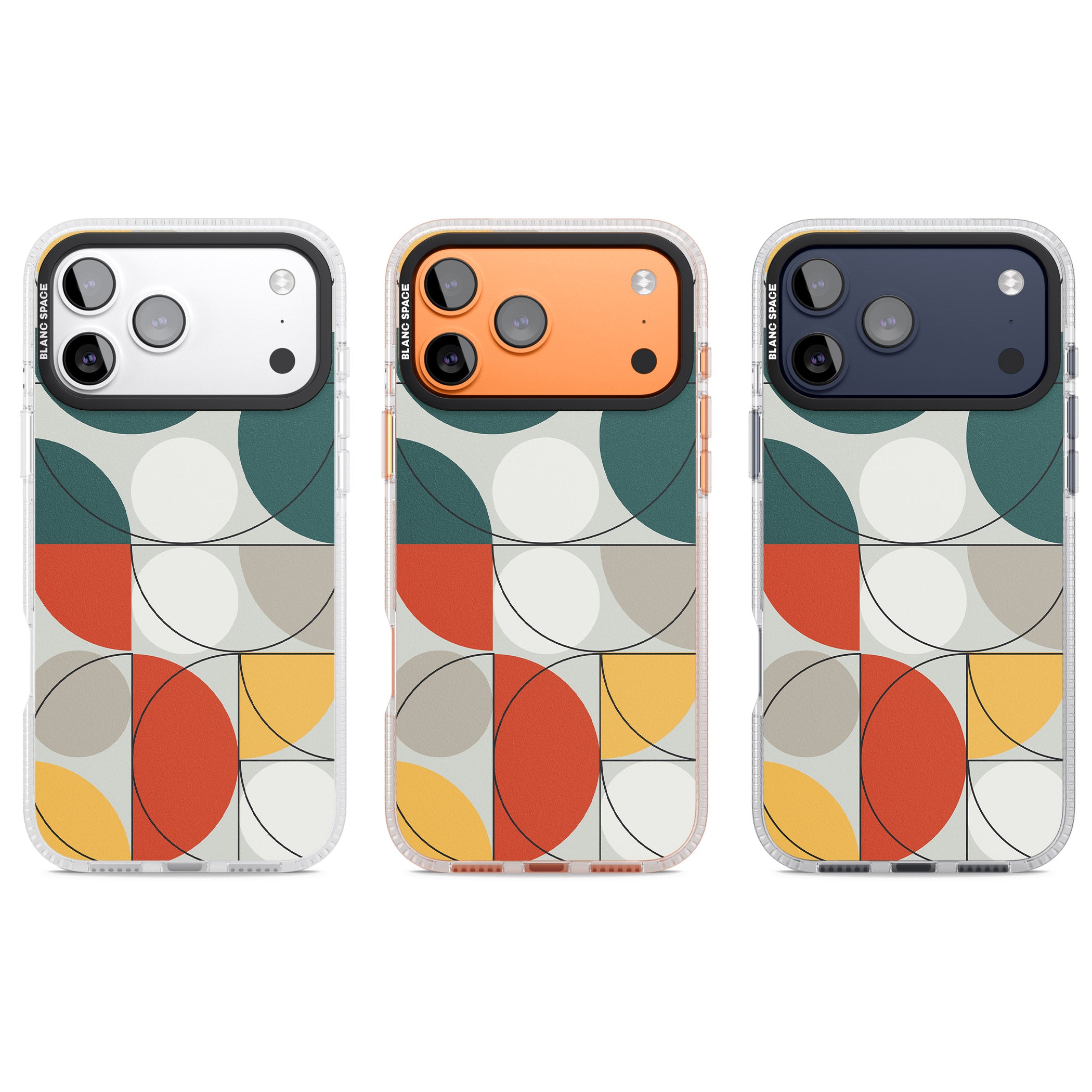 Modern Abstract Circle iPhone 17 Pro Impact Air Clear Phone Case APT Impact Protection