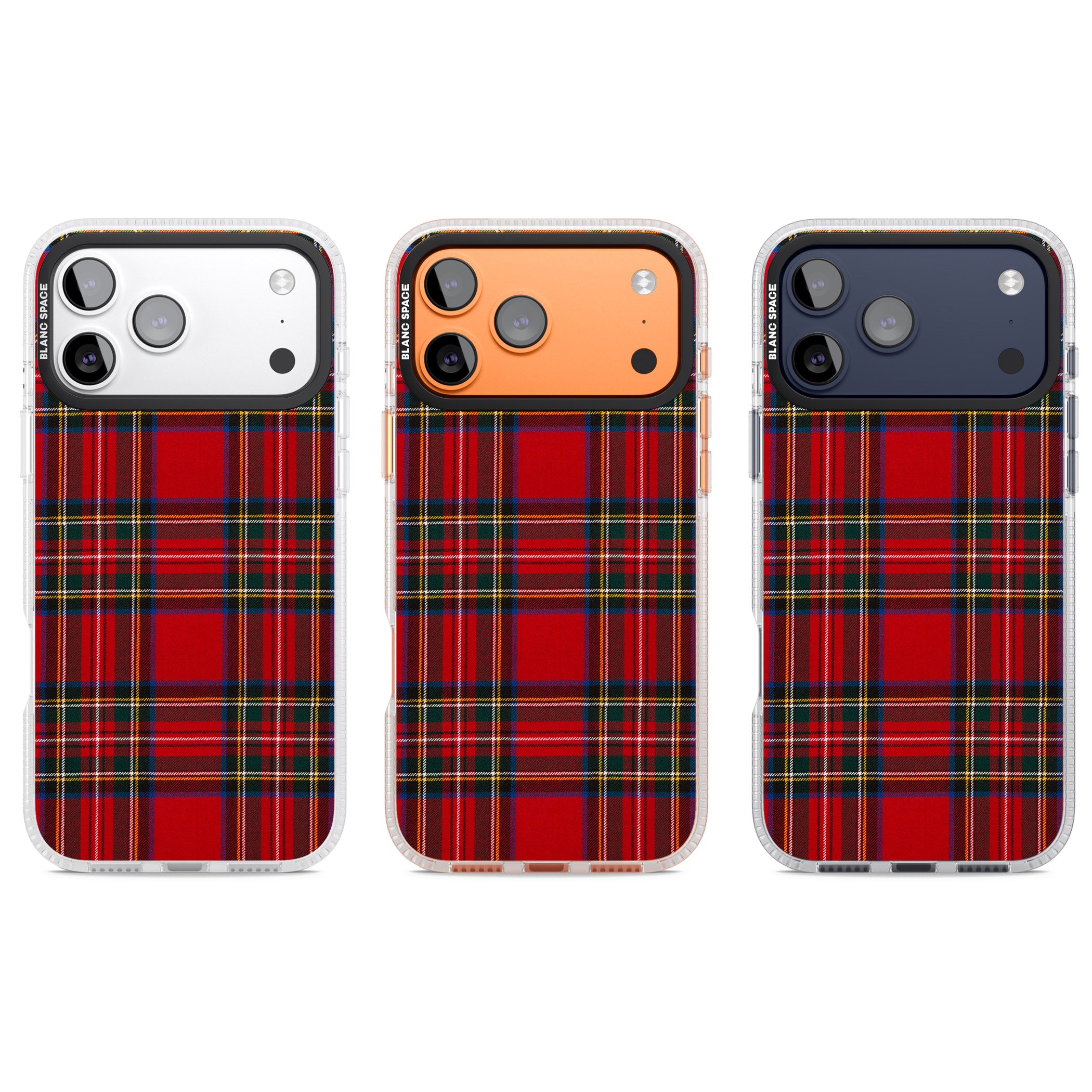 Royal Stewart Tartan iPhone 17 Pro Impact Air Clear Phone Case APT Impact Protection