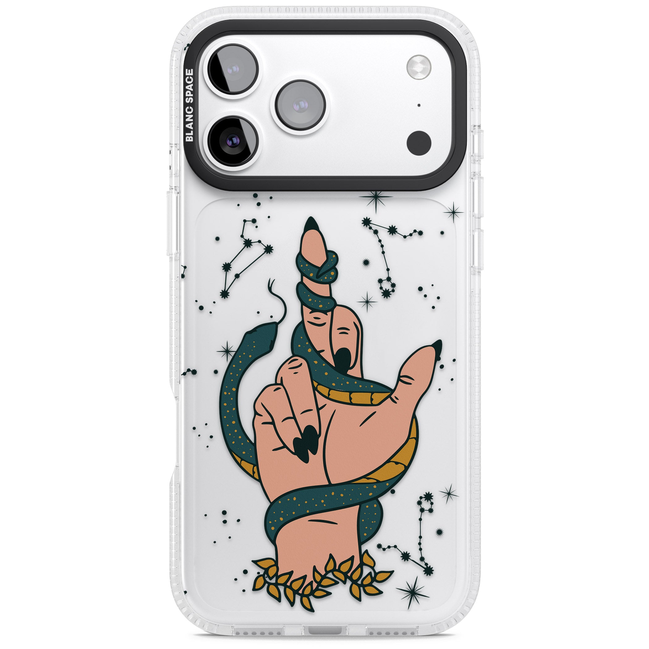 Snakes, Stars And Cynicism iPhone 17 Pro Impact Air Clear Phone Case
