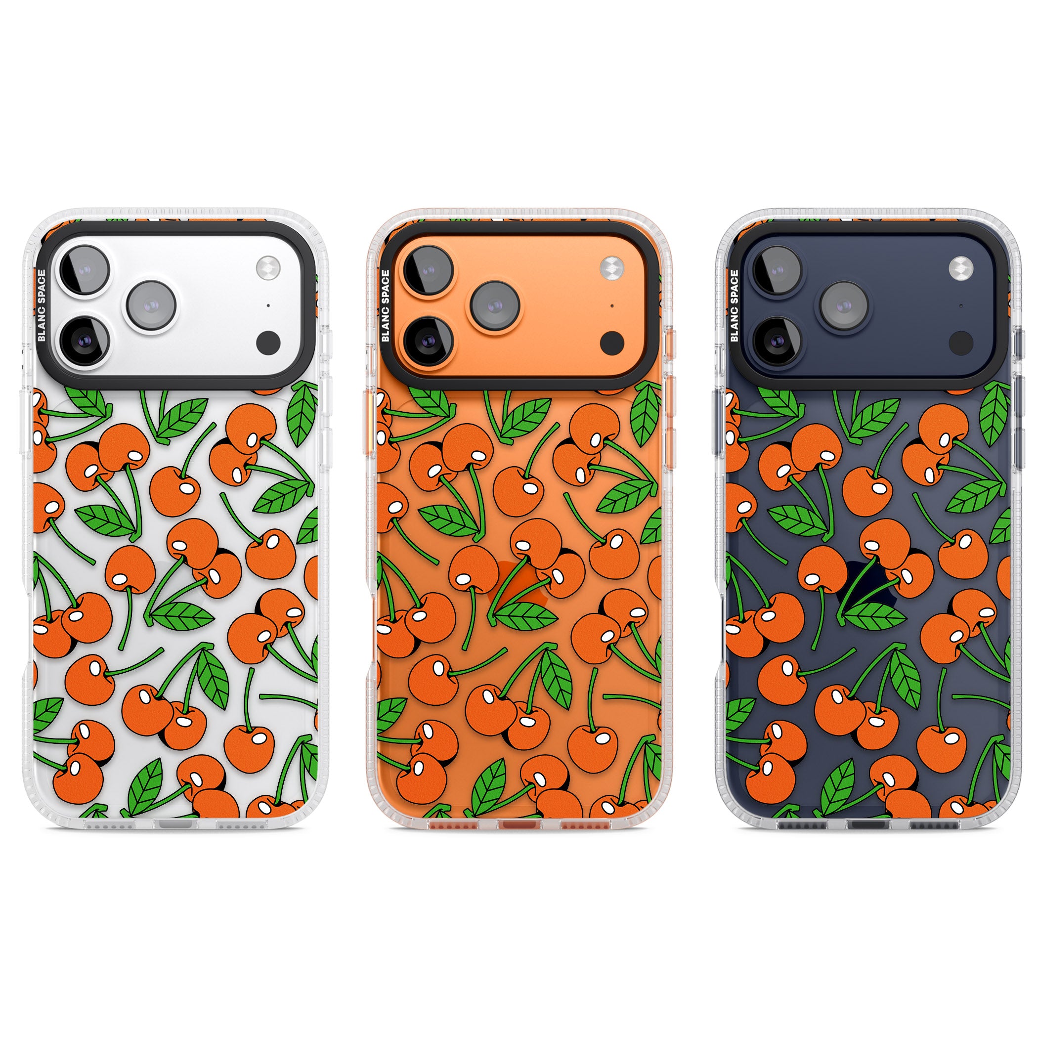 Orchard Fresh Cherries iPhone 17 Pro Impact Air Clear Phone Case APT Impact Protection