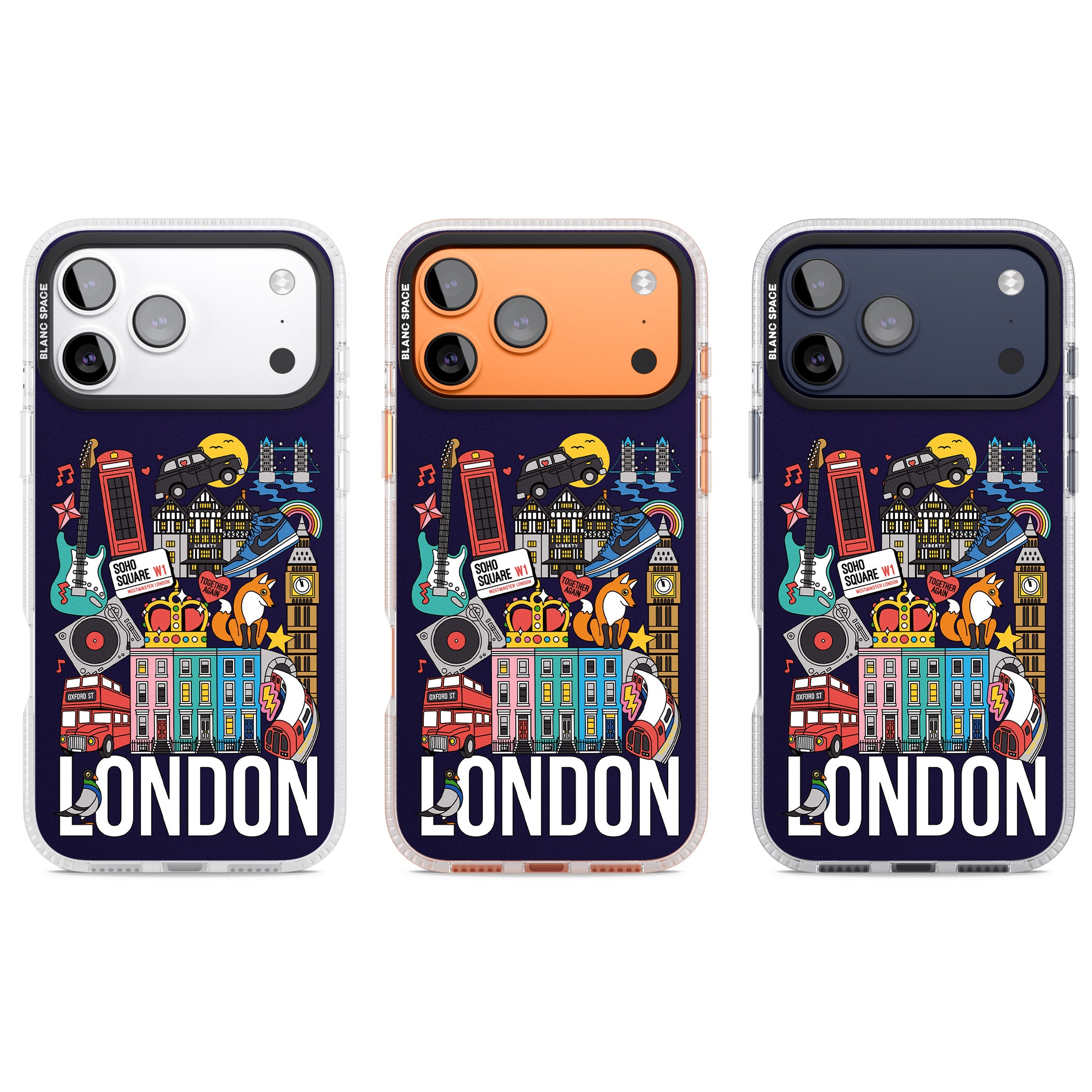 London Calling iPhone 17 Pro Impact Air Clear Phone Case APT Impact Protection