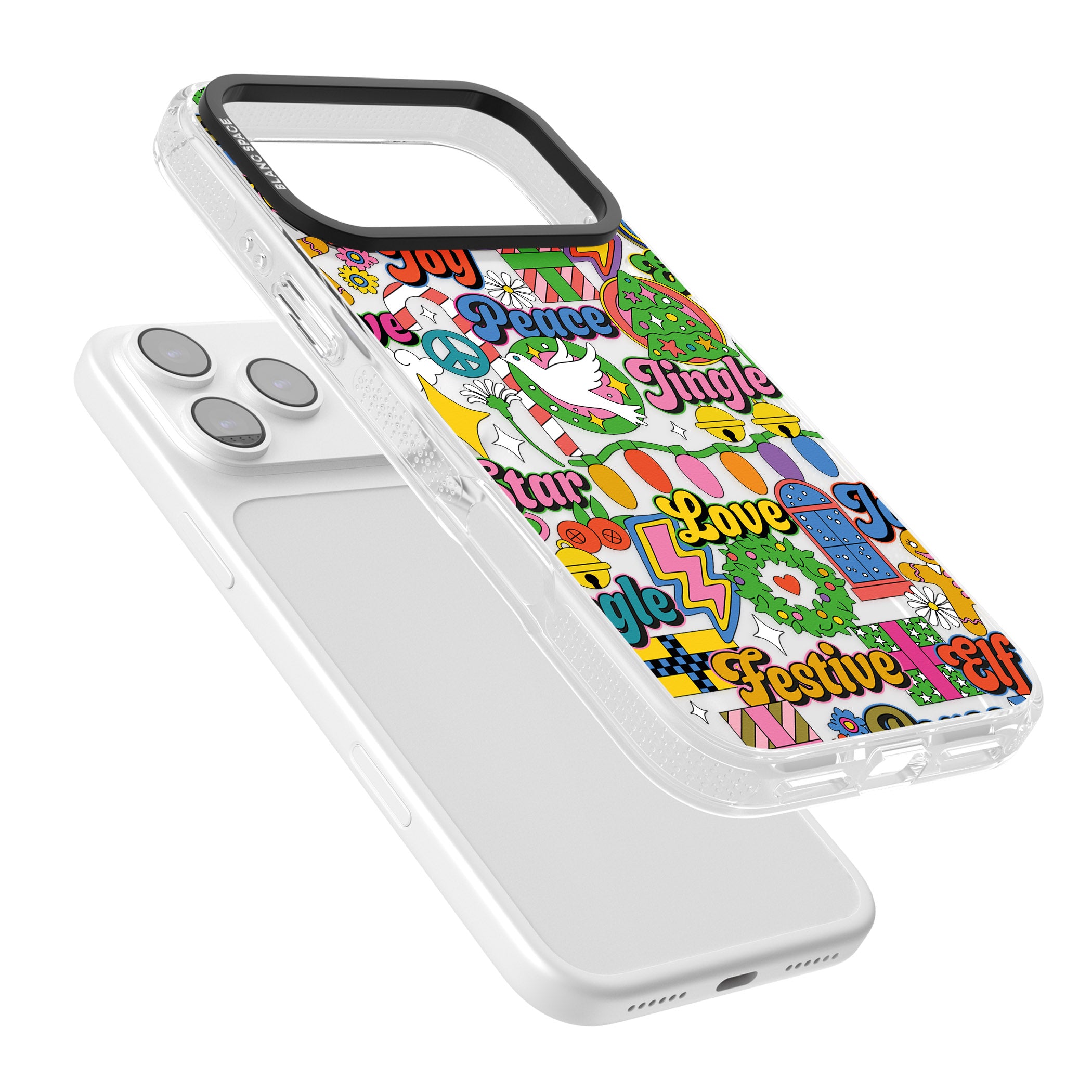 Peace & Festivities iPhone 17 Pro Impact Air Clear Phone Case Colours