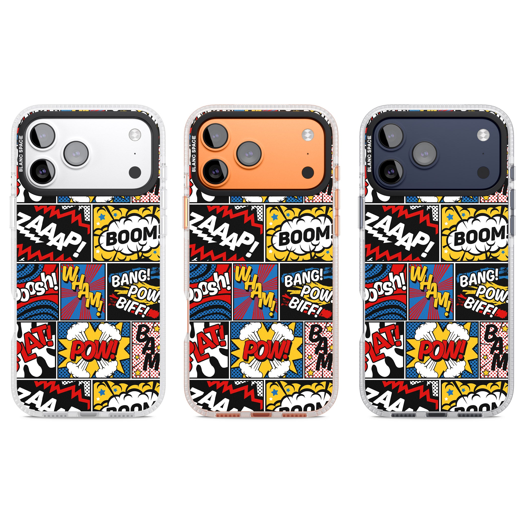 Onomatopoeia iPhone 17 Pro Impact Air Clear Phone Case APT Impact Protection
