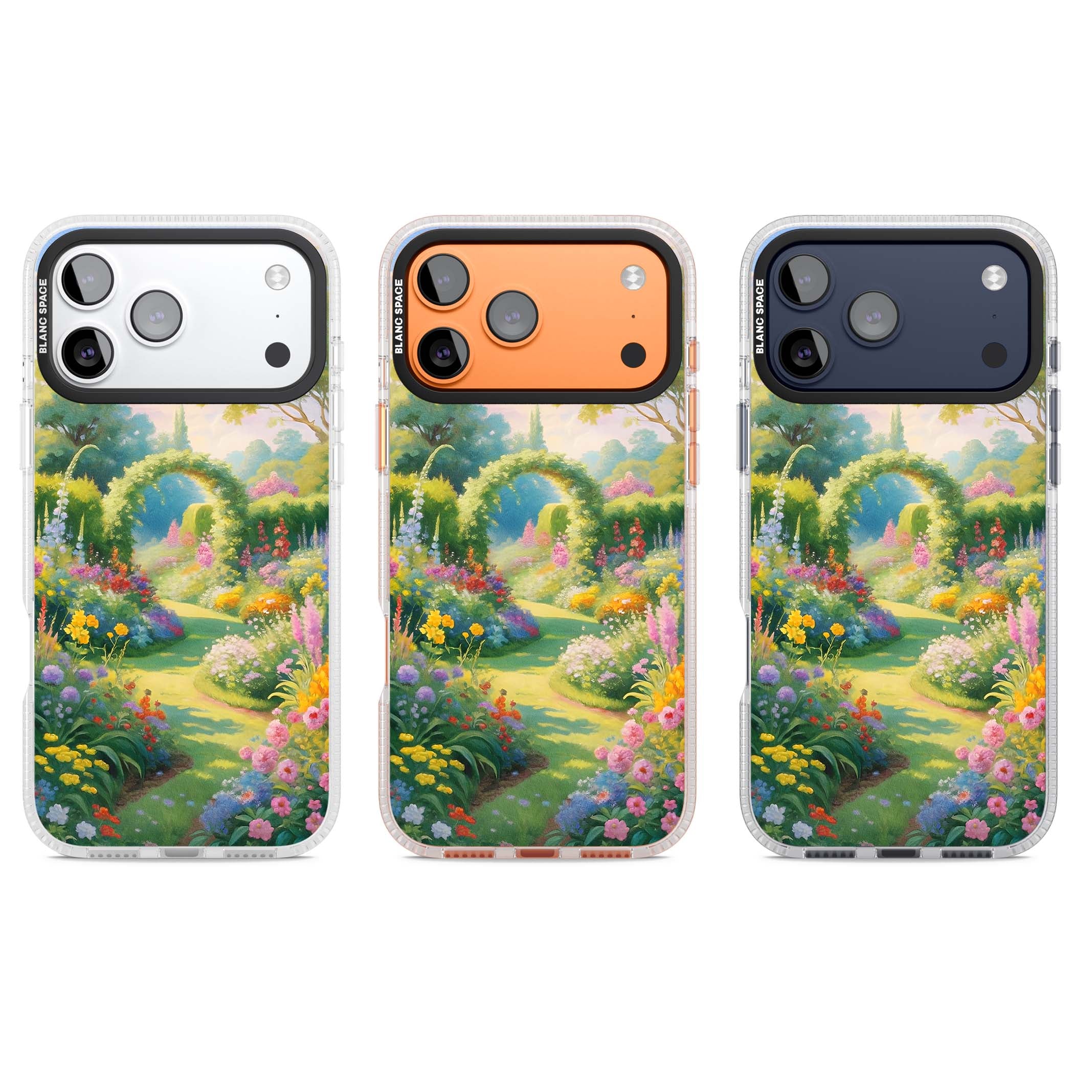 The Painter's Garden floral iPhone case | Clear Case Impact Air case for iPhone 17 Pro, iPhone 17 Pro Max