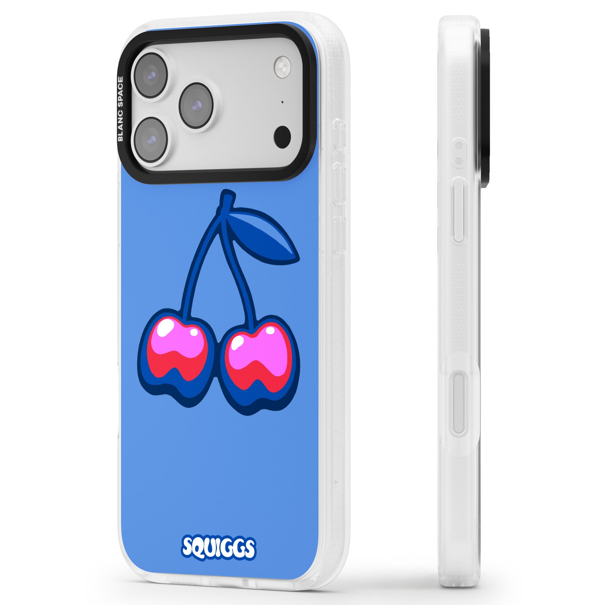 Cherry Bomb iPhone 17 Pro Impact Air Clear Phone Case Side Profile