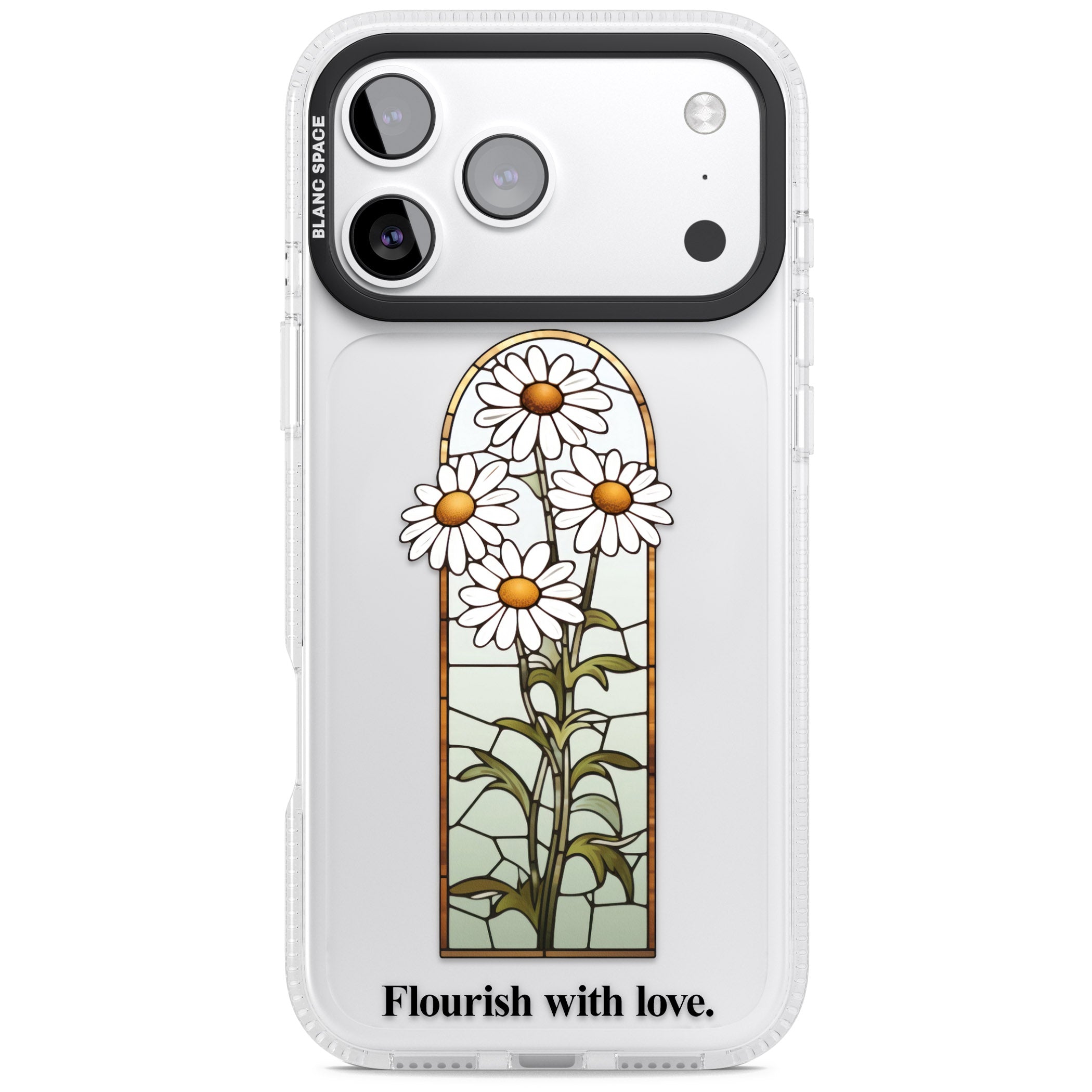 Flourish With Love iPhone 17 Pro Impact Air Clear Phone Case