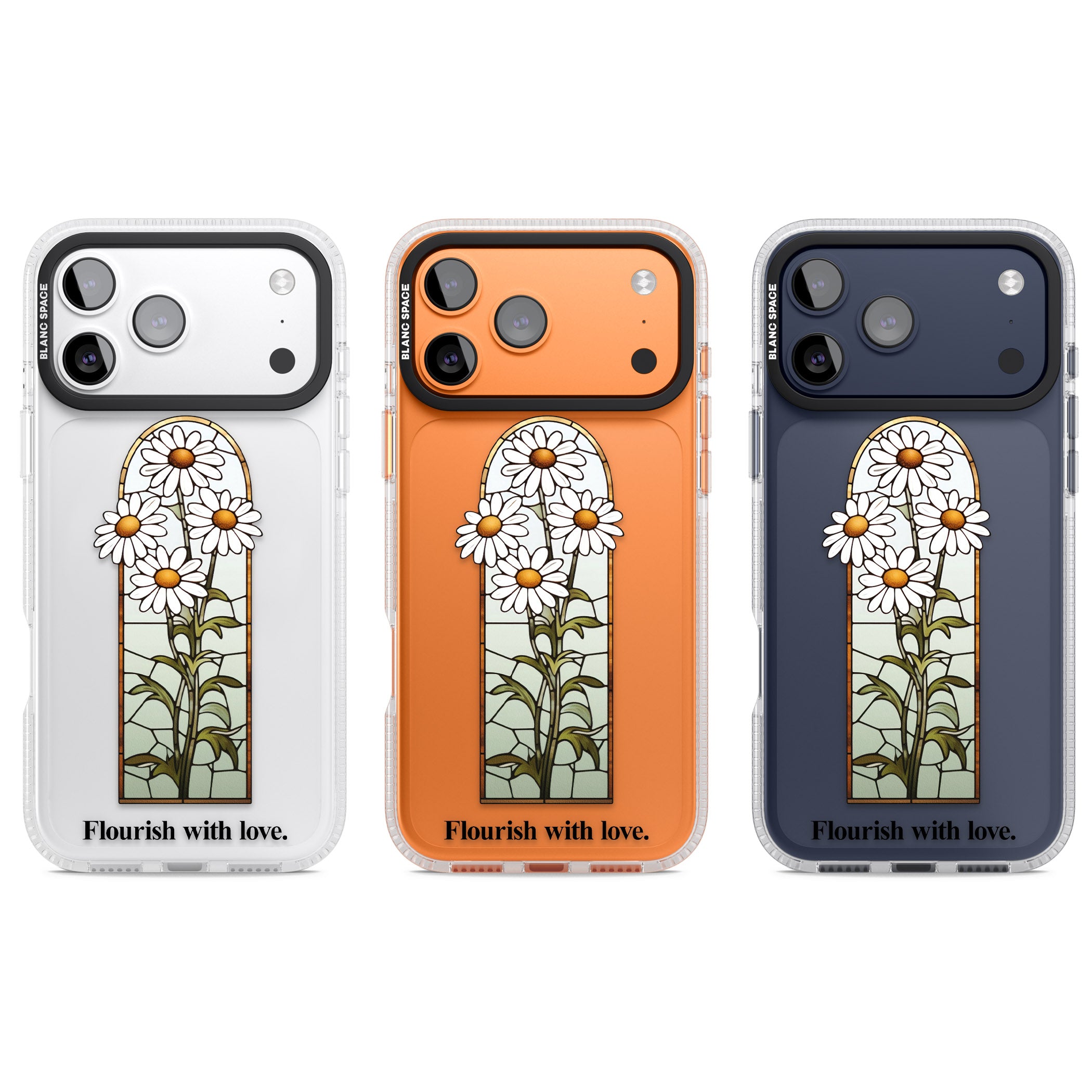 Flourish With Love iPhone 17 Pro Impact Air Clear Phone Case APT Impact Protection