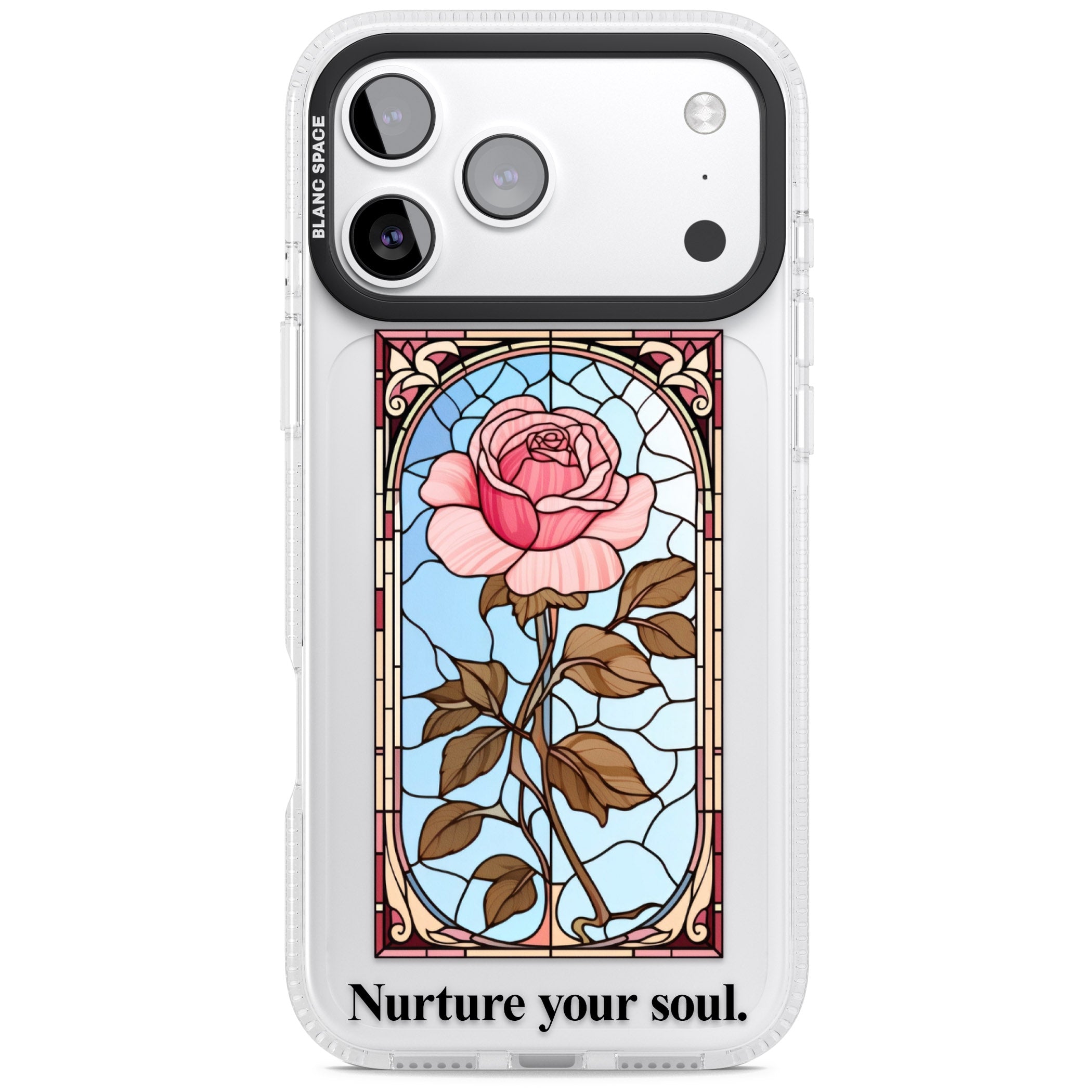 Nurture Your Soul iPhone 17 Pro Impact Air Clear Phone Case