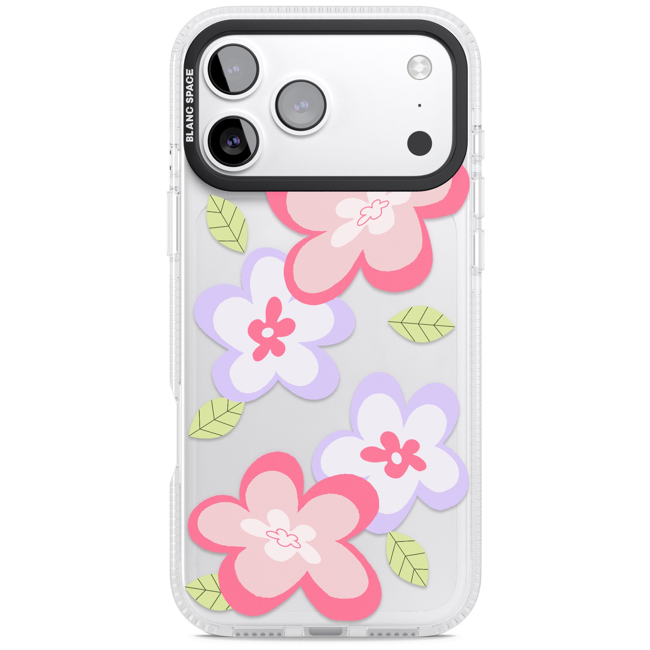 Funky Flowers iPhone 17 Pro Impact Air Clear Phone Case