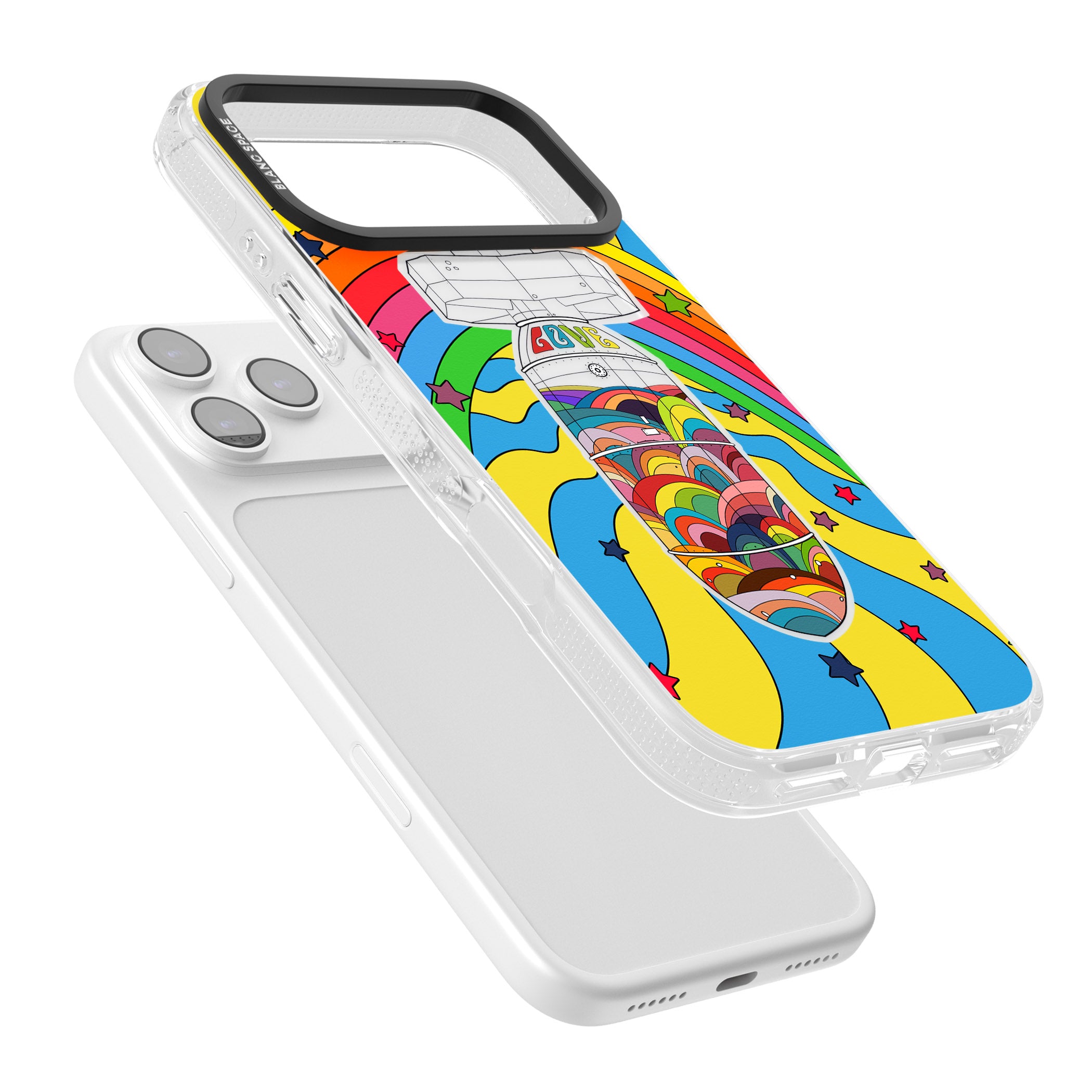 Love Bomb iPhone 17 Pro Impact Air Clear Phone Case Colours