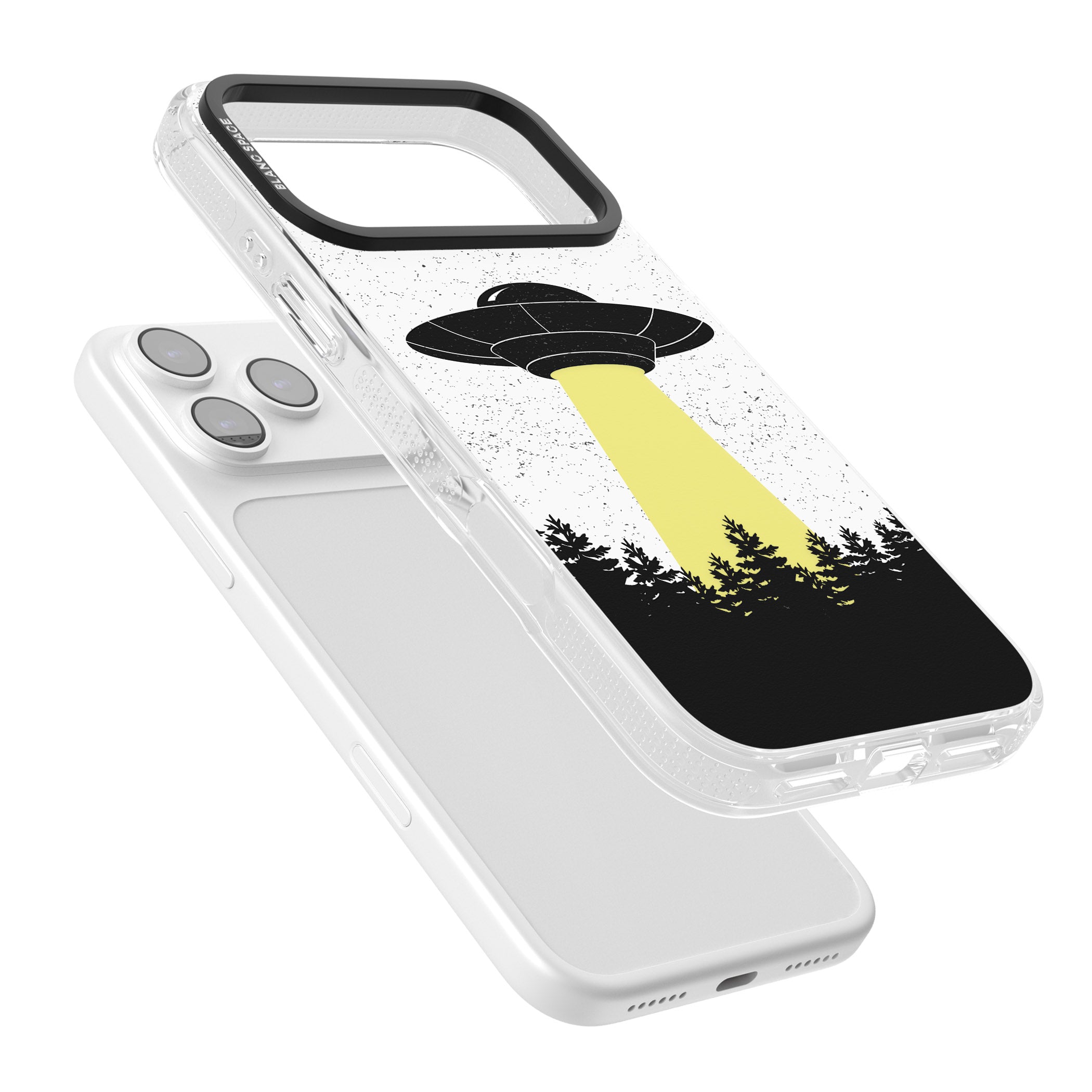 Alien Abduction iPhone 17 Pro Impact Air Clear Phone Case Colours