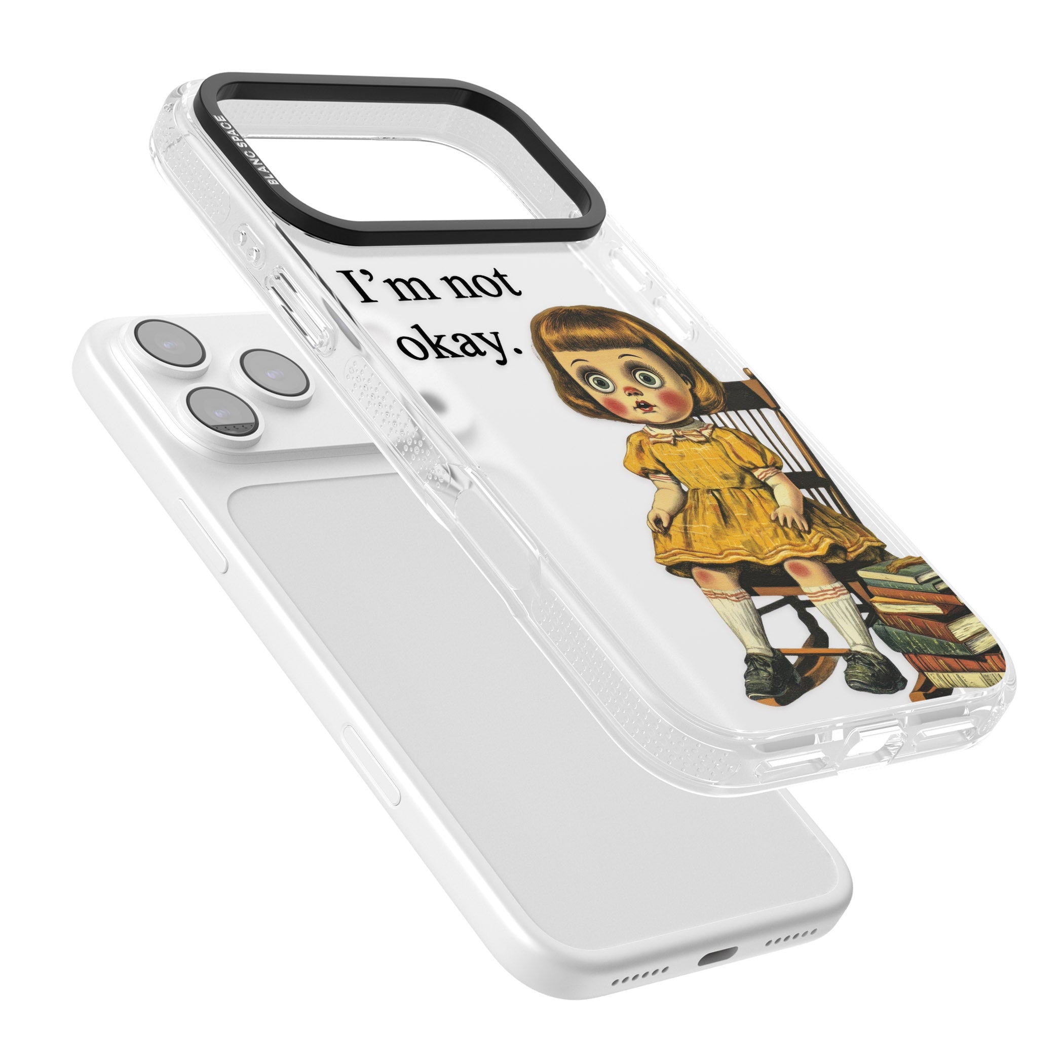 Im Not Okay iPhone 17 Pro Impact Air Clear Phone Case Colours