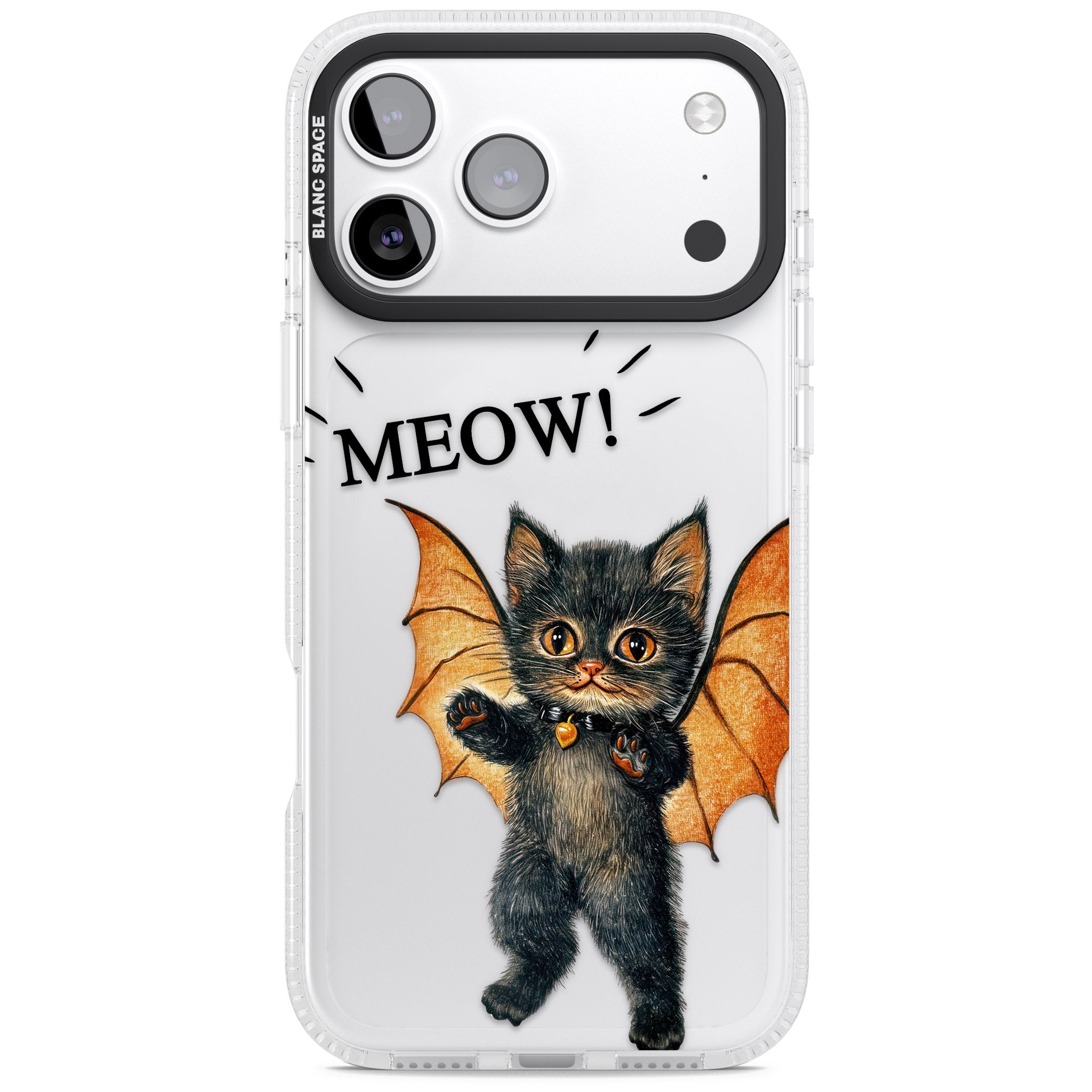 Meow iPhone 17 Pro Impact Air Clear Phone Case