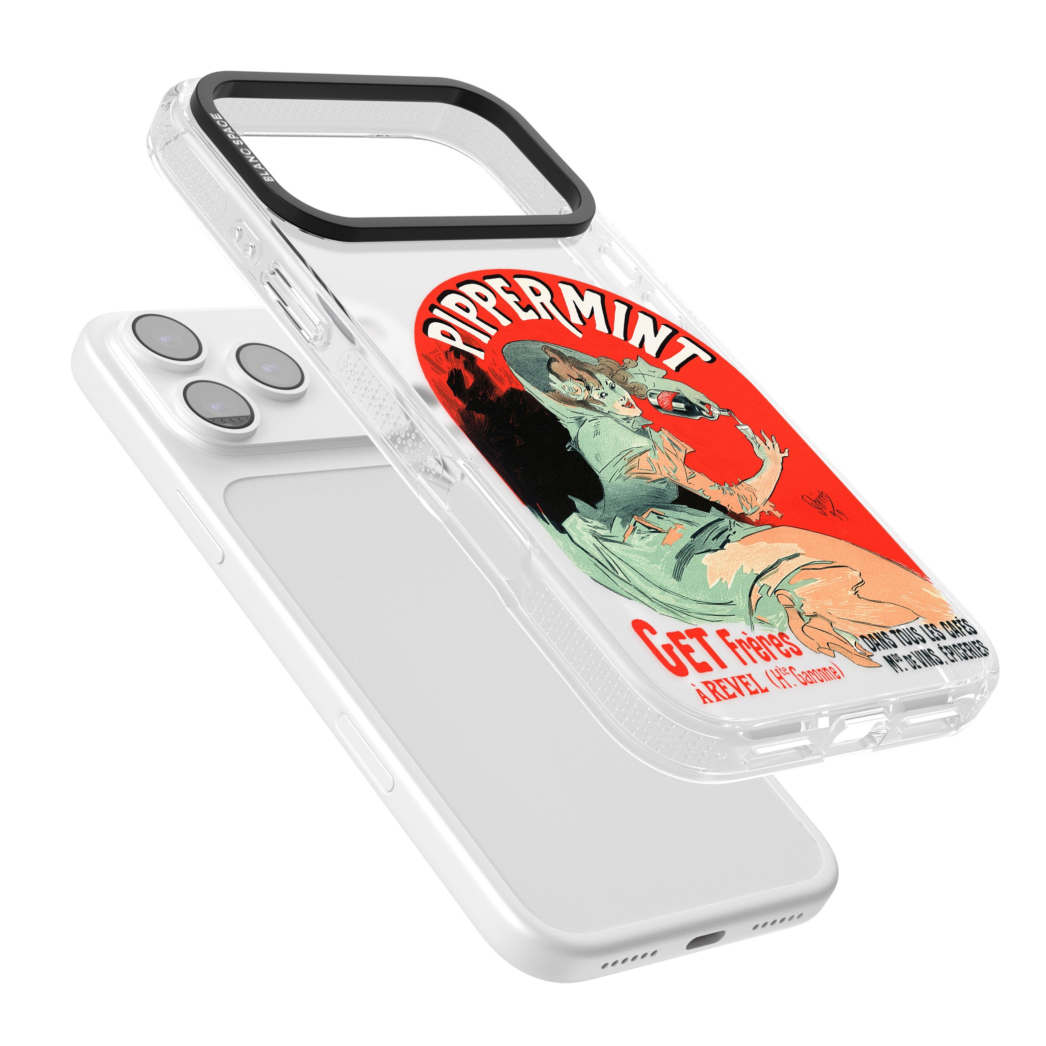 Pippermint Poster iPhone 17 Pro Impact Air Clear Phone Case Colours