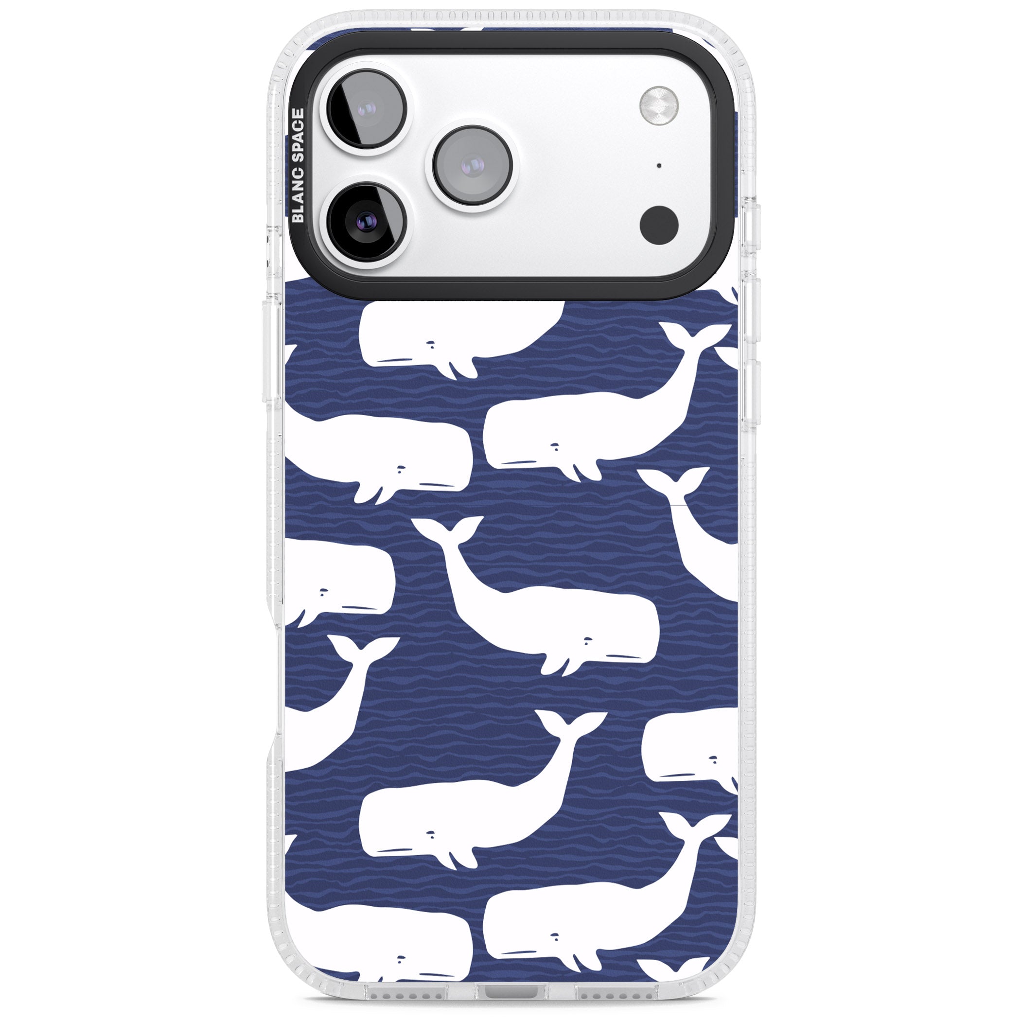 Whale Dreams iPhone 17 Pro Impact Air Clear Phone Case