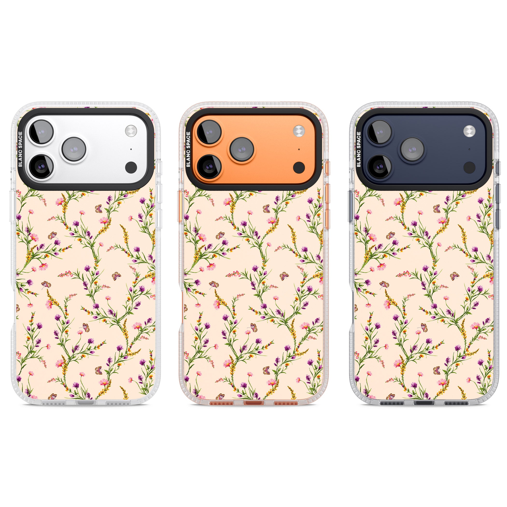Meadow Wildflowers iPhone 17 Pro Impact Air Clear Phone Case APT Impact Protection