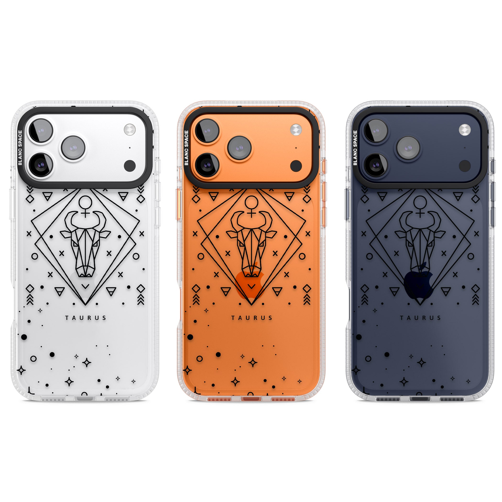 Taurus Emblem iPhone 17 Pro Impact Air Clear Phone Case APT Impact Protection