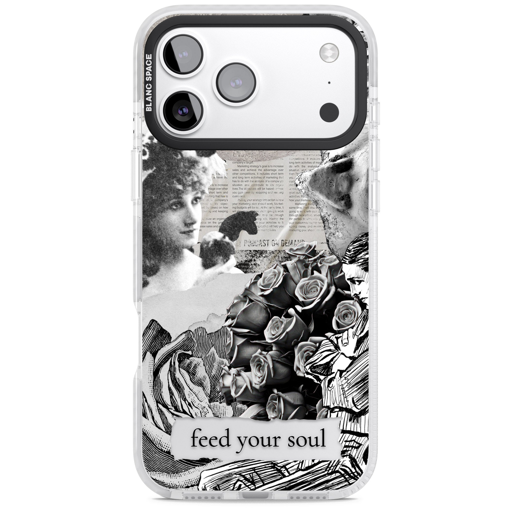 Feed Your Soul iPhone 17 Pro Impact Clear Phone Case