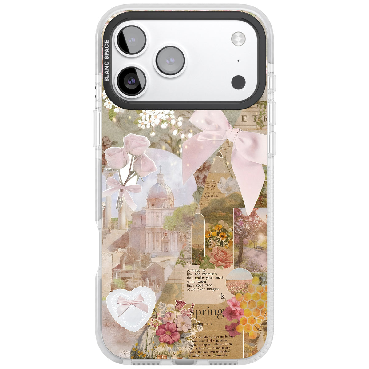 Coquette Collage iPhone 17 Pro Max Impact Clear Phone Case front