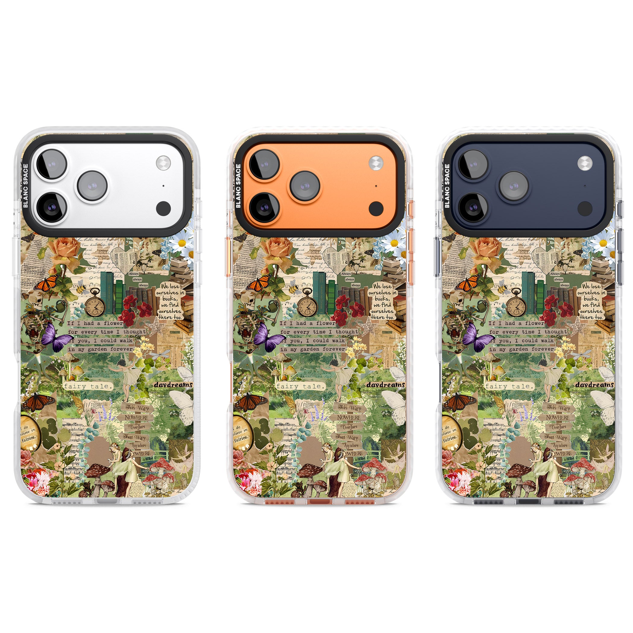 Enchanted Collage iPhone 17 Pro Impact Clear Phone Case APT Impact Protection
