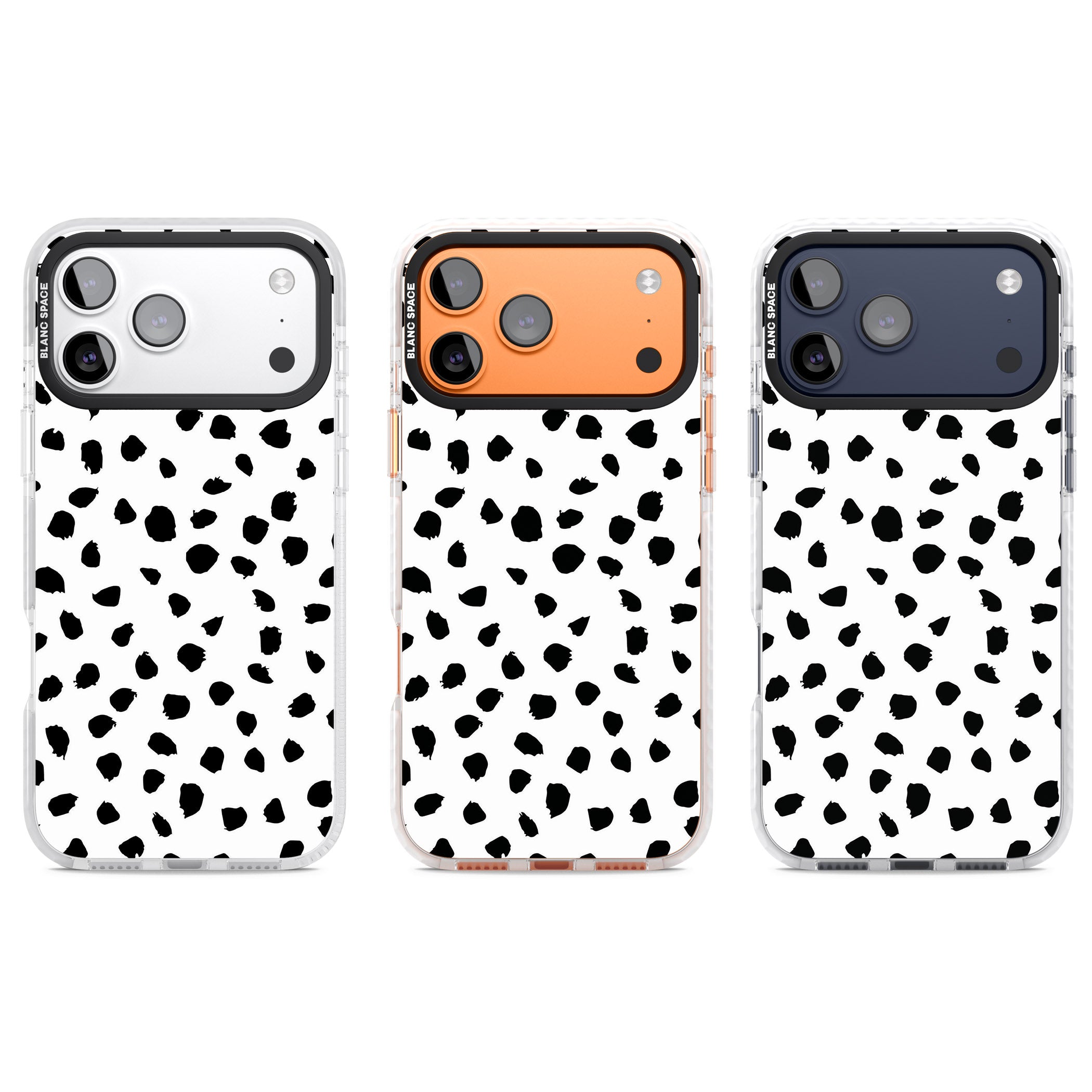 Dalmatian Print iPhone 17 Pro Impact Clear Phone Case APT Impact Protection