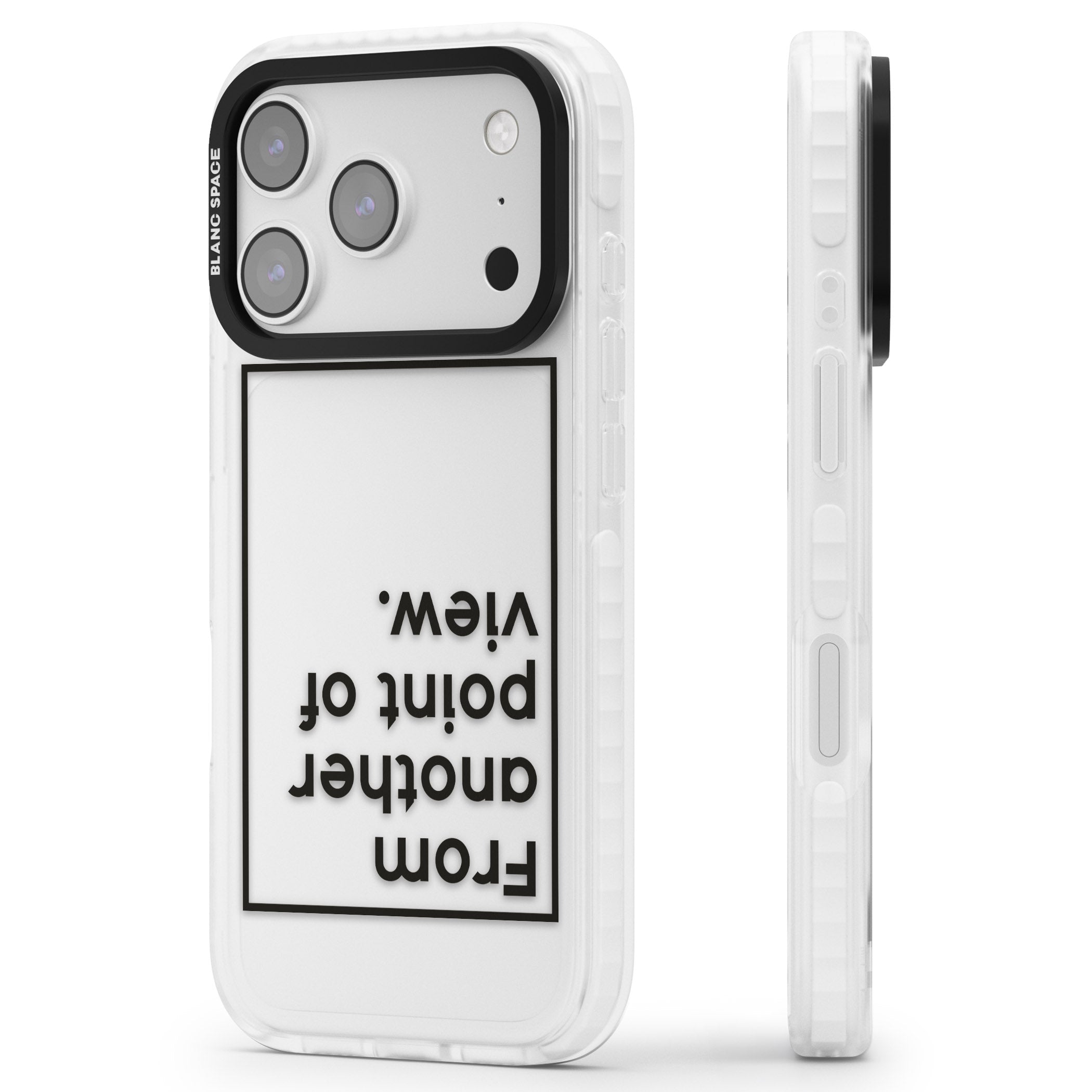 Another Point Of View iPhone 17 Pro Impact Clear Phone Case Side Profile