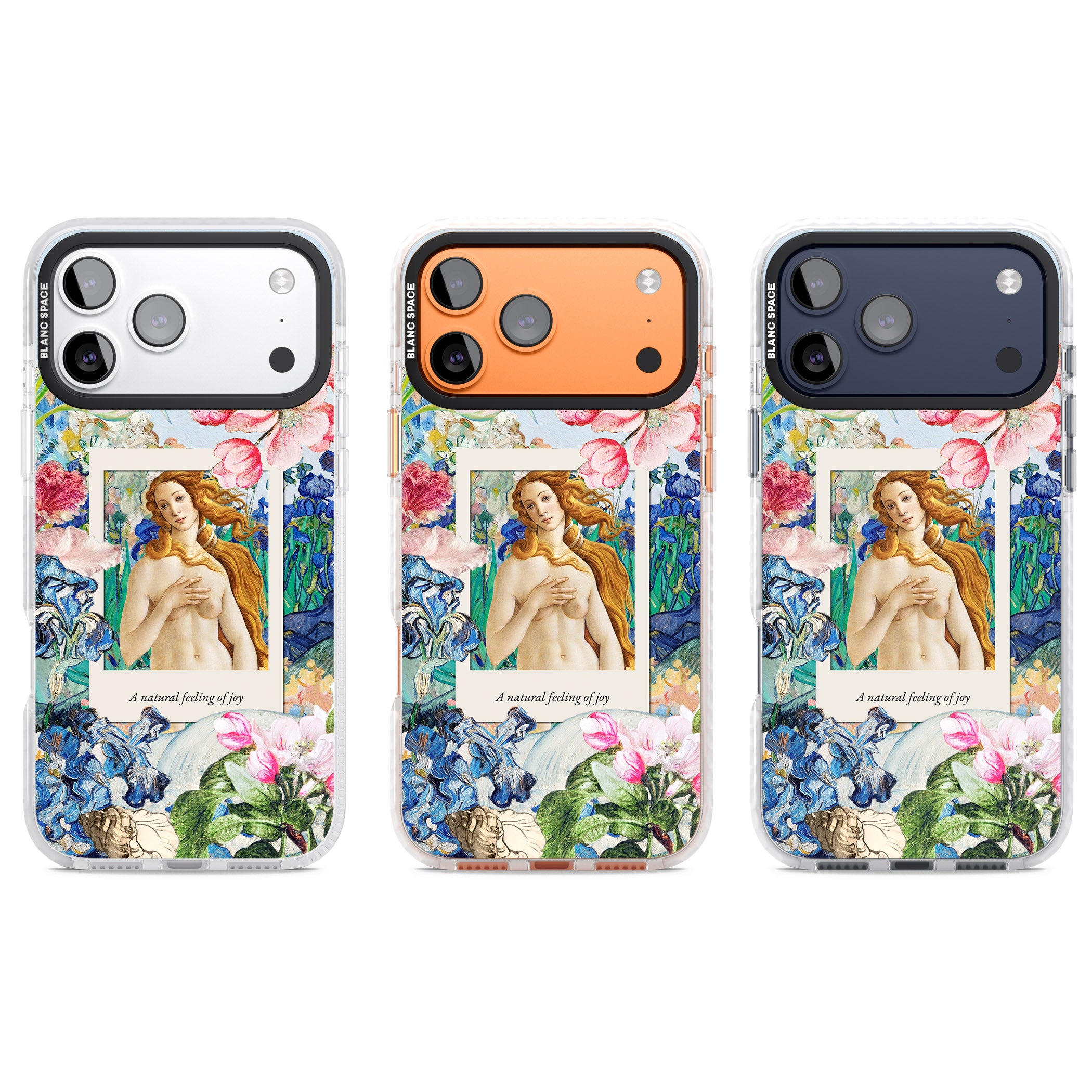 Botticelli Venus iPhone 17 Pro Impact Clear Phone Case APT Impact Protection