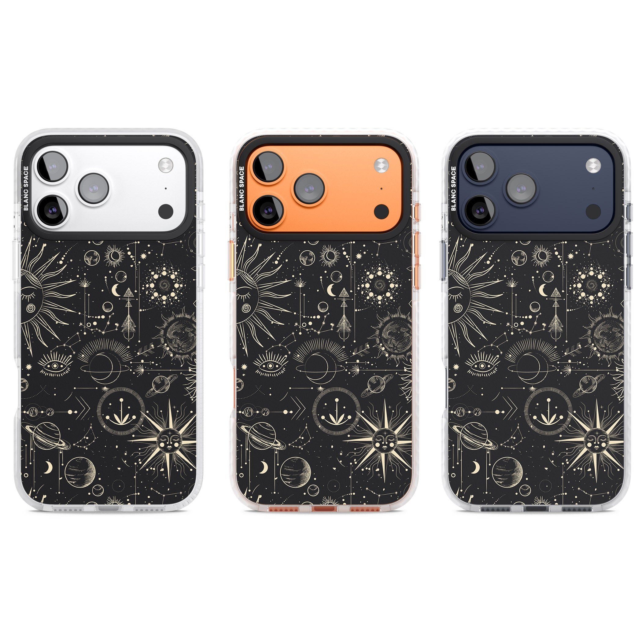 Cosmic Suns And Planets iPhone 17 Pro Impact Clear Phone Case APT Impact Protection