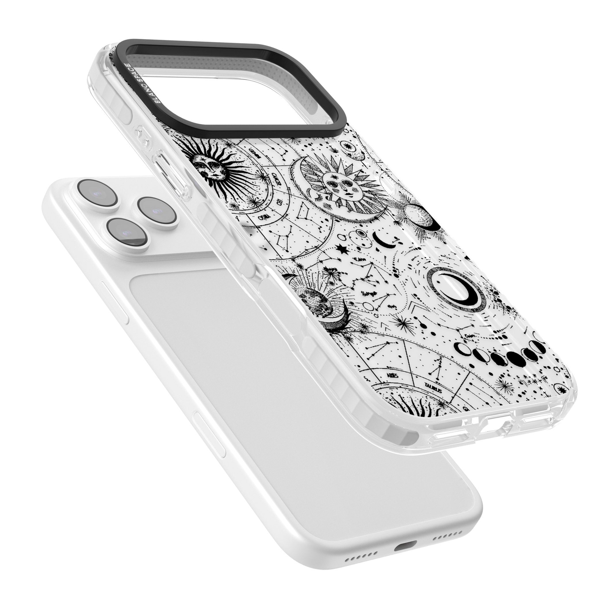 Celestial Zodiac iPhone 17 Pro Impact Clear Phone Case Colours