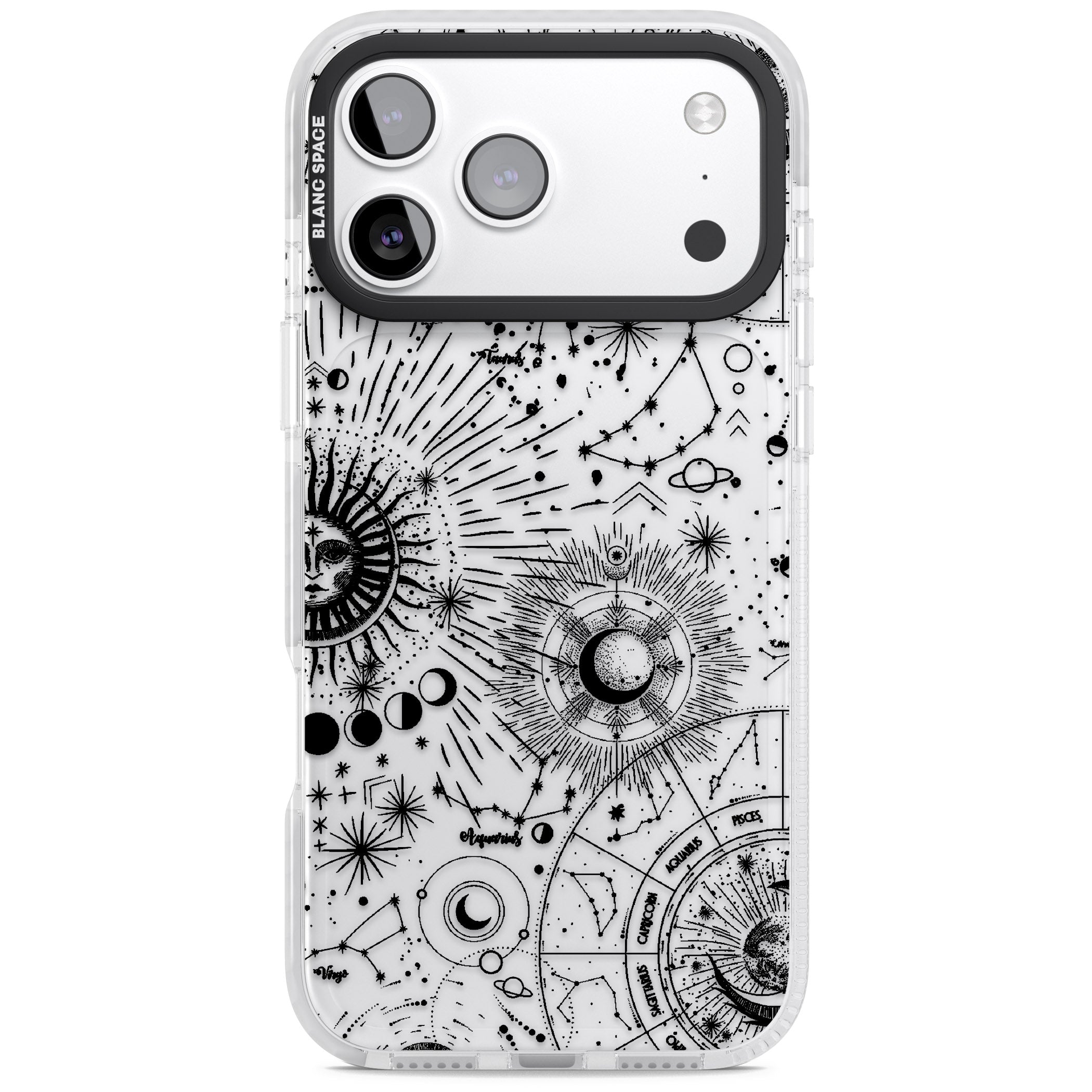 Celestial Chart iPhone 17 Pro Impact Clear Phone Case