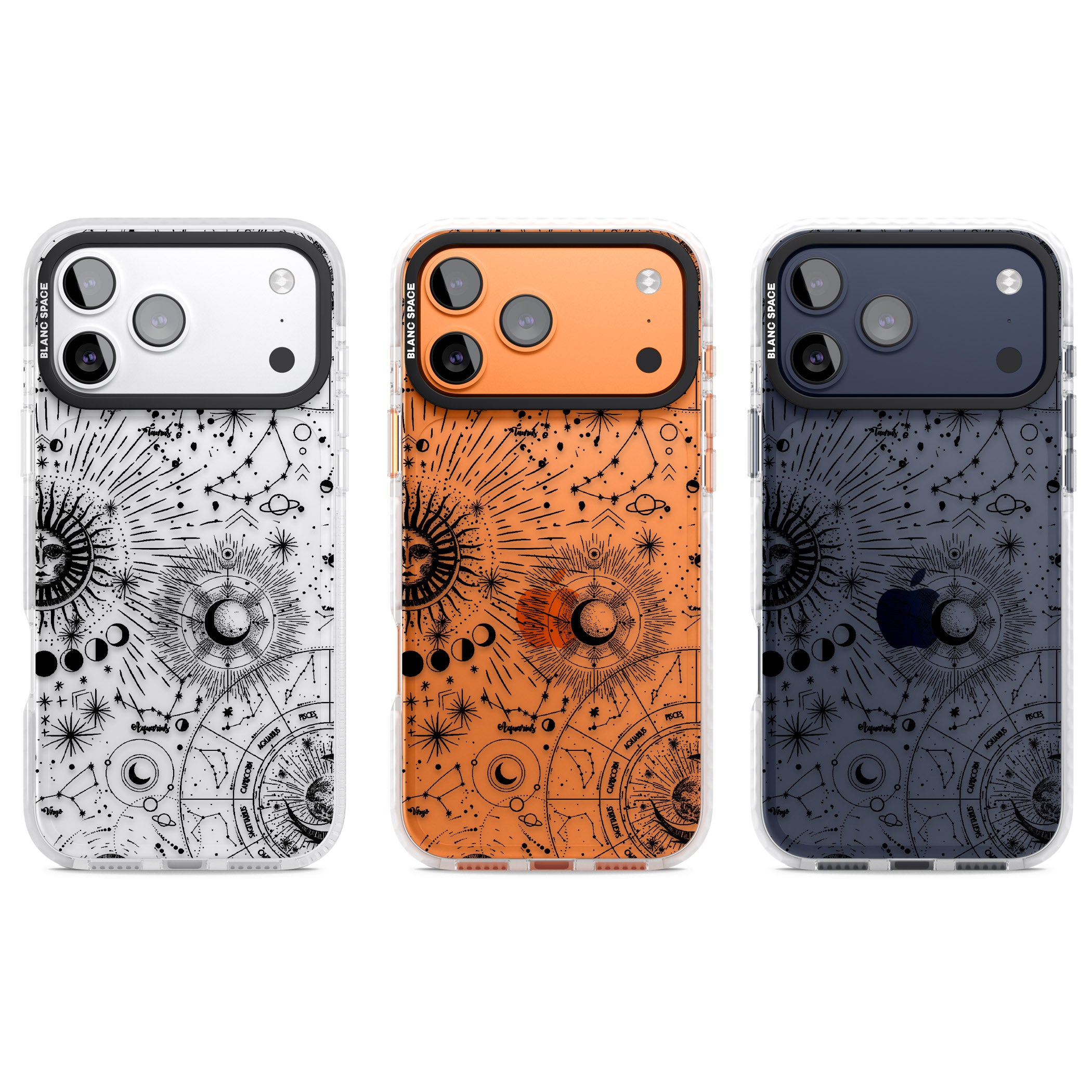 Celestial Chart iPhone 17 Pro Impact Clear Phone Case APT Impact Protection