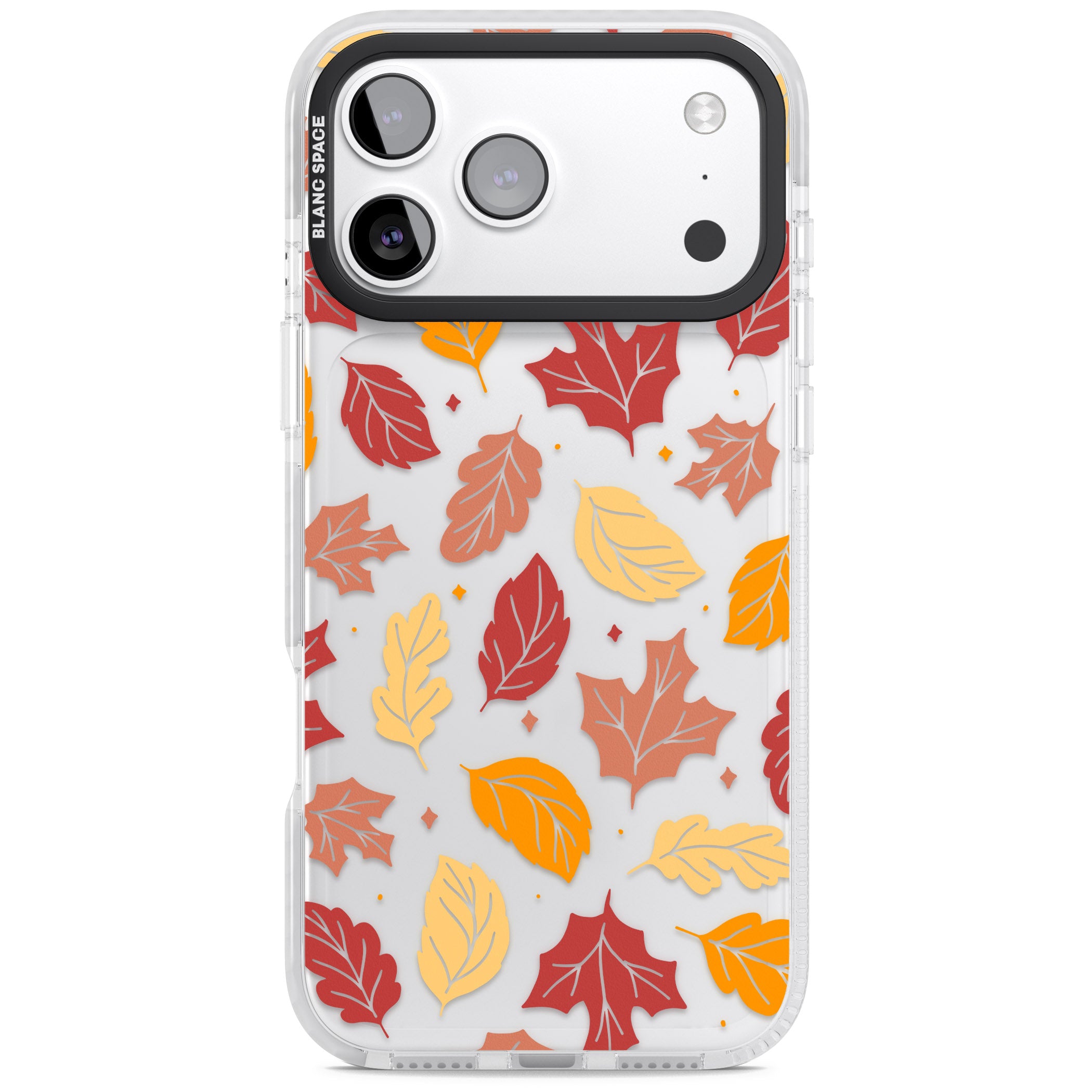 Autumn Leaves iPhone 17 Pro Impact Clear Phone Case