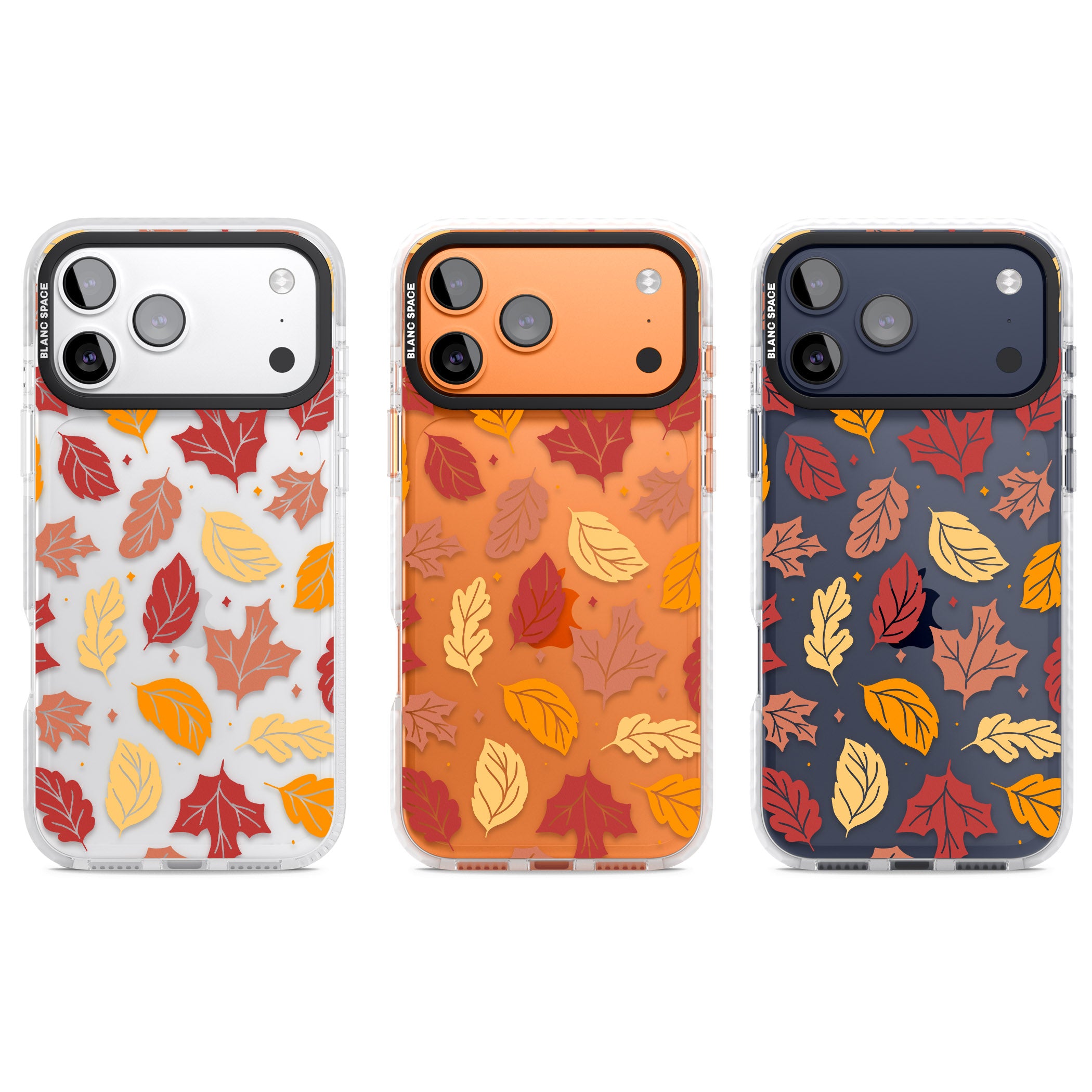 Autumn Leaves iPhone 17 Pro Impact Clear Phone Case APT Impact Protection