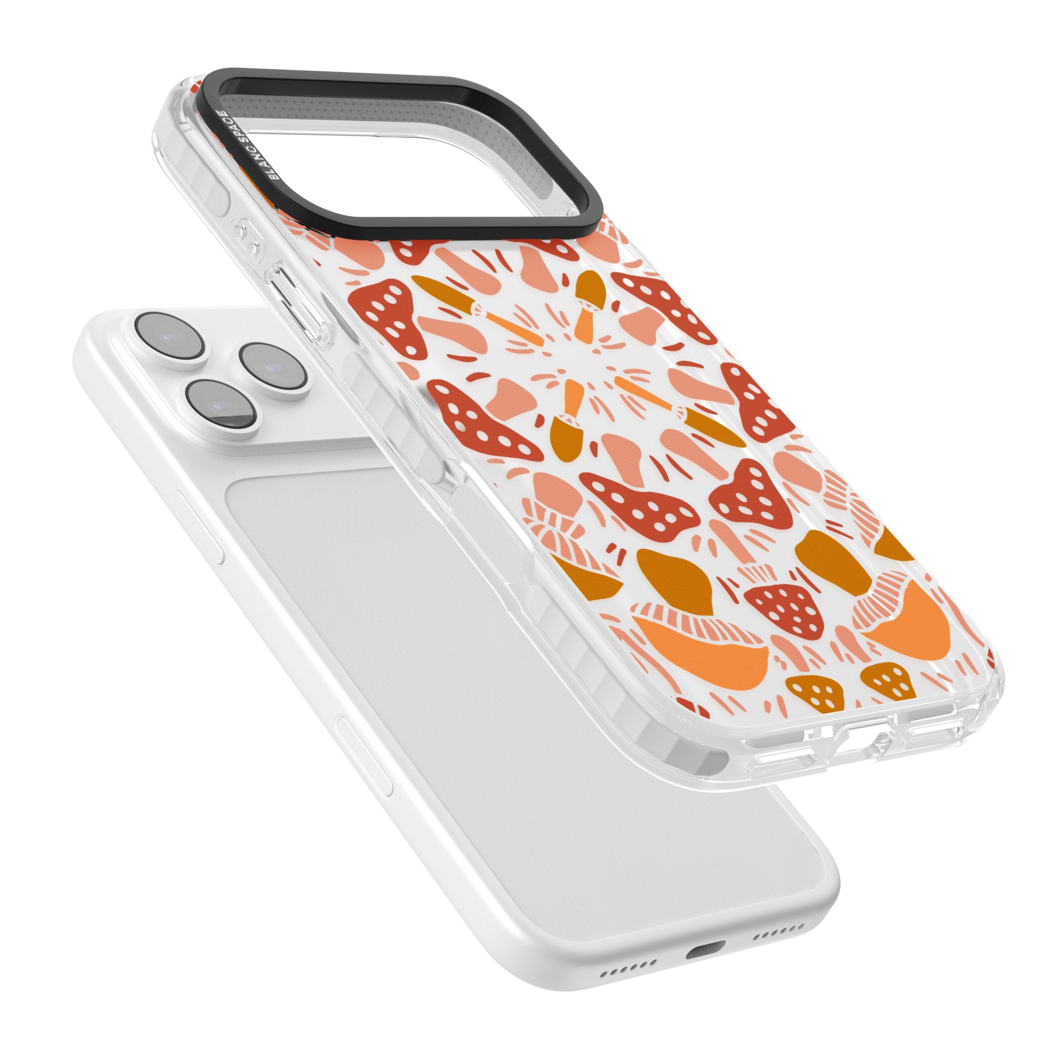 Mushroom Medley iPhone 17 Pro Impact Clear Phone Case Colours