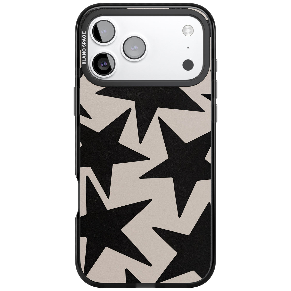 Black Superstars iPhone 17 Pro Max Impact Black Phone Case front