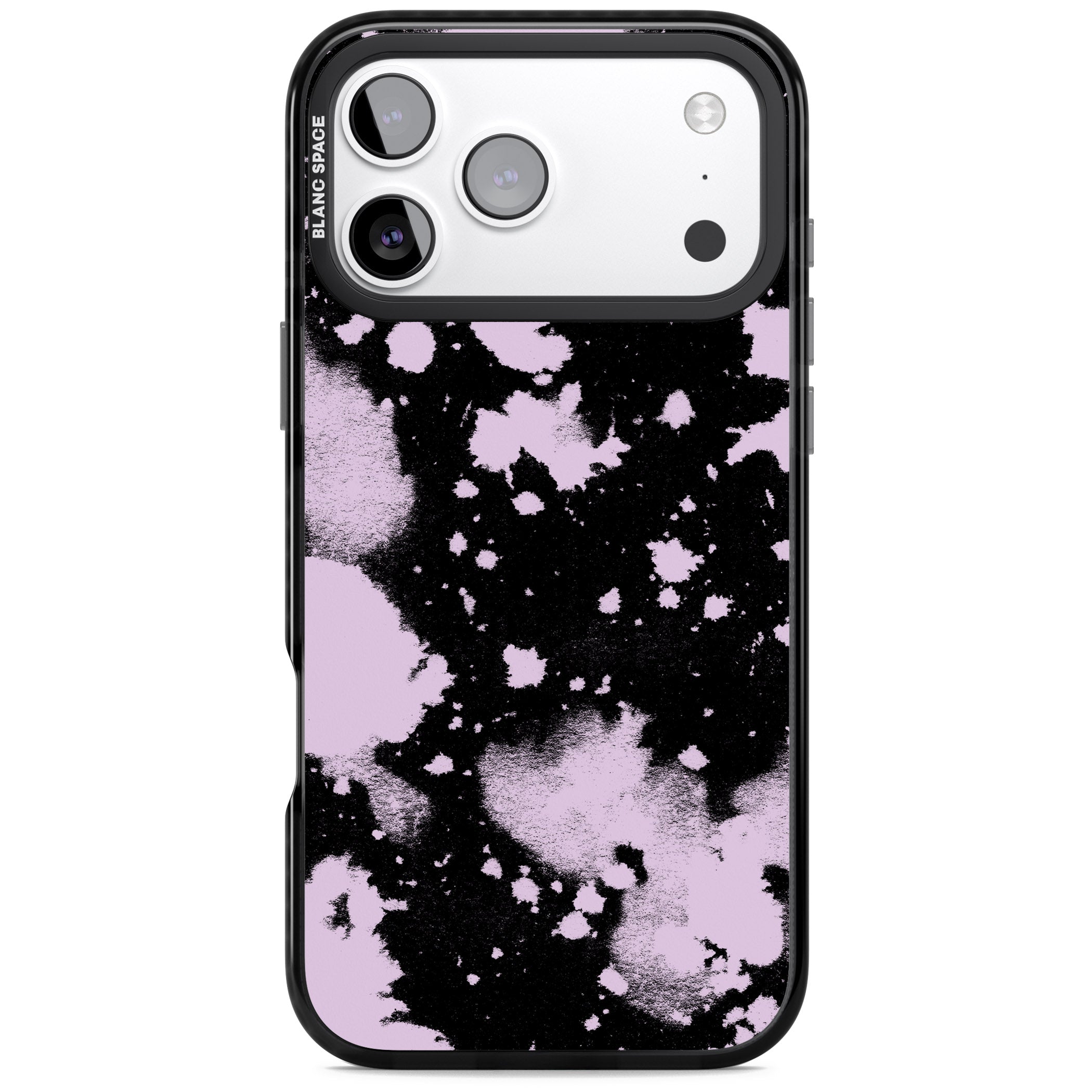Pink & Black Acid Wash Tie Dye iPhone 17 Pro Impact Black Phone Case