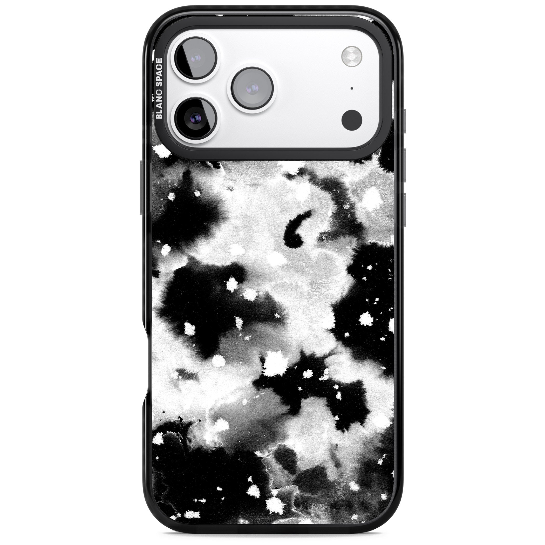 Acid Wash Ink Cloud iPhone 17 Pro Impact Black Phone Case