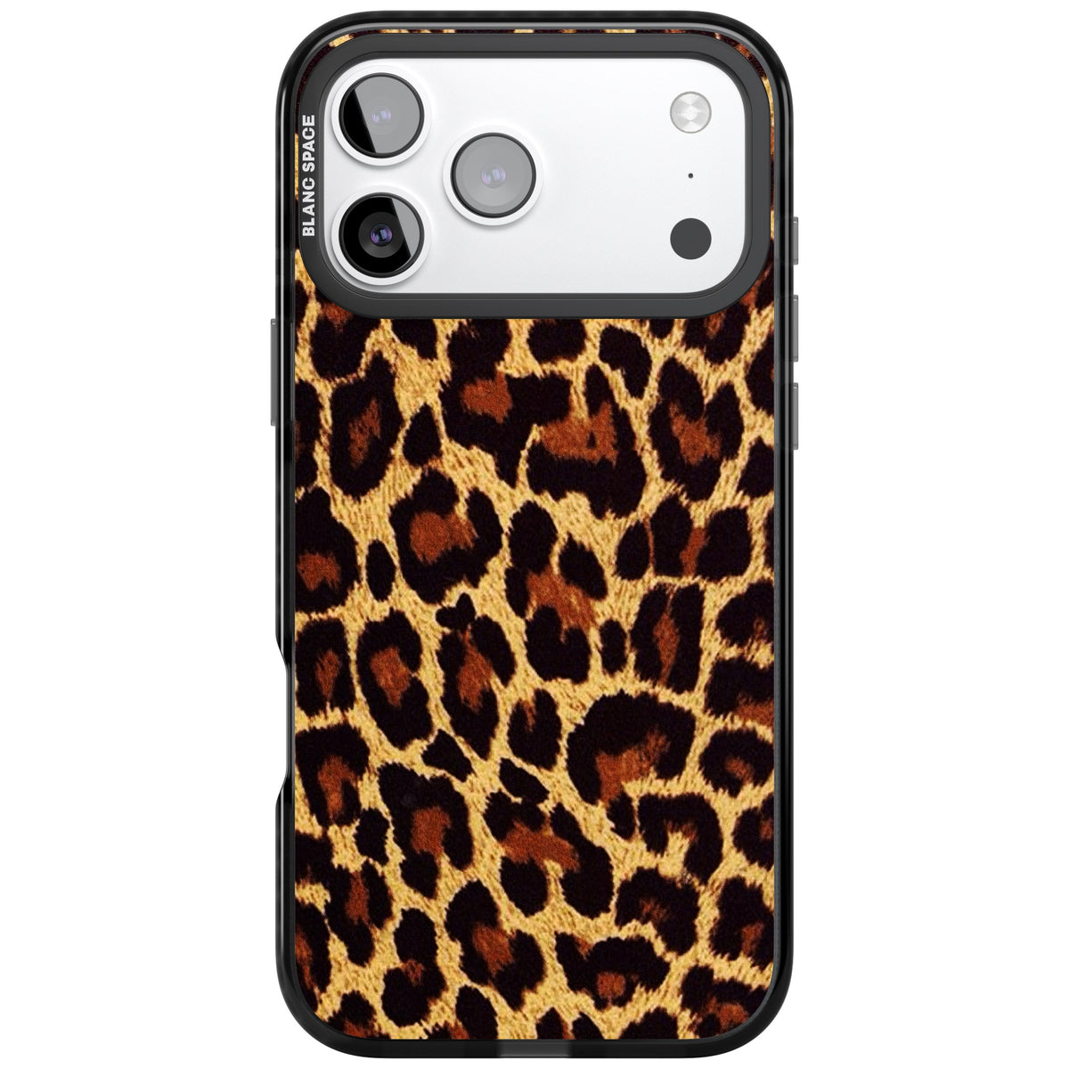 Classic Leopard iPhone 17 Pro Max Impact Black Phone Case front
