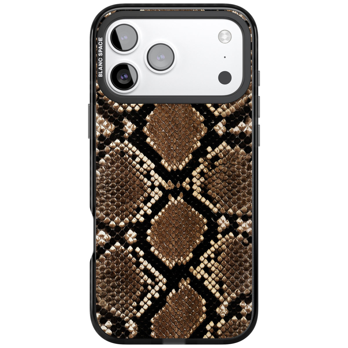 Snakeskin iPhone 17 Pro Max Impact Black Phone Case front