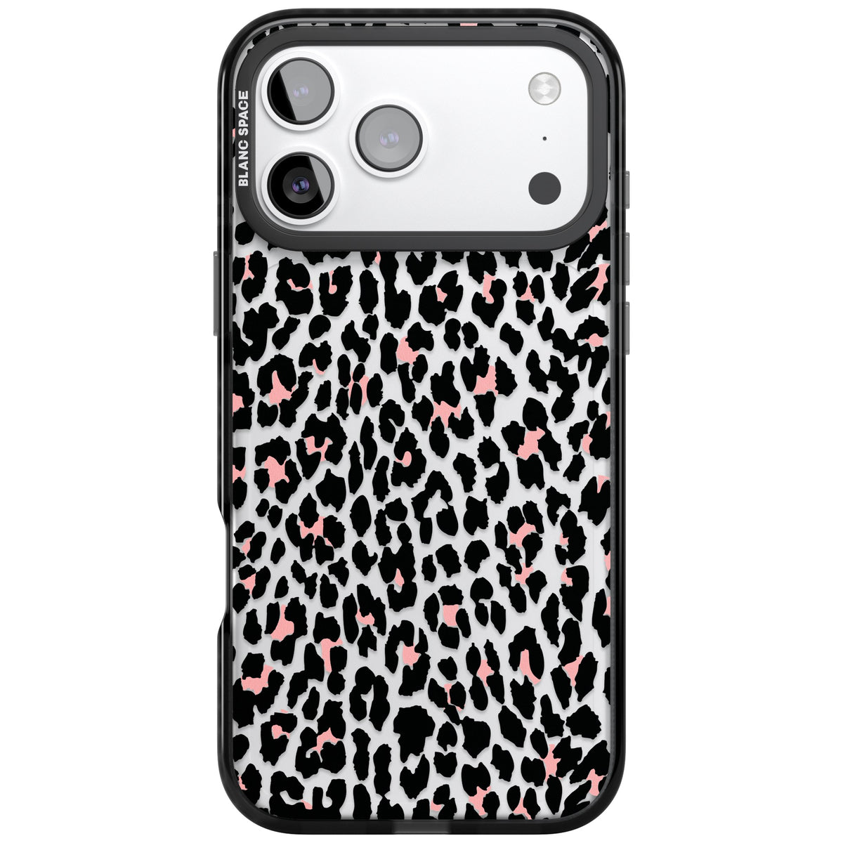 Tatty Leopard iPhone 17 Pro Max Impact Black Phone Case front