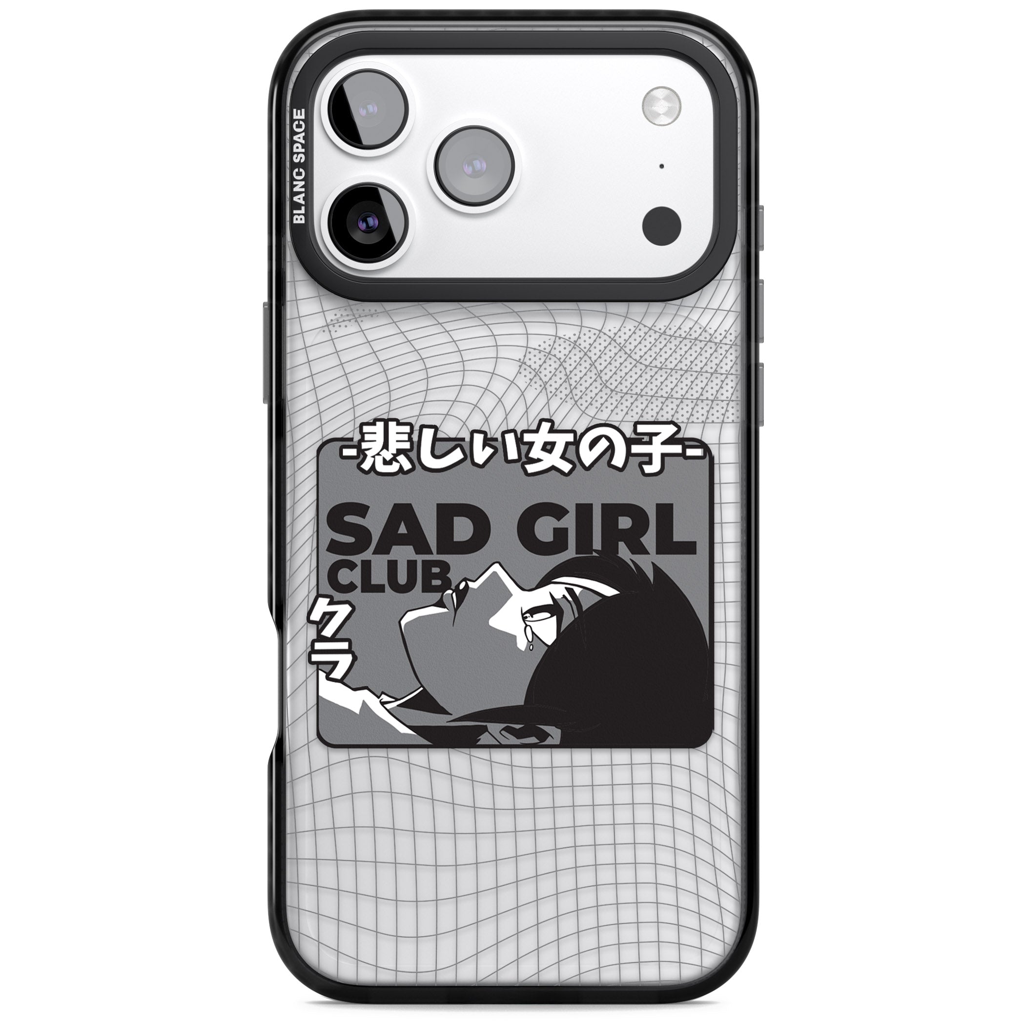 Sad Girl Club iPhone 17 Pro Impact Black Phone Case