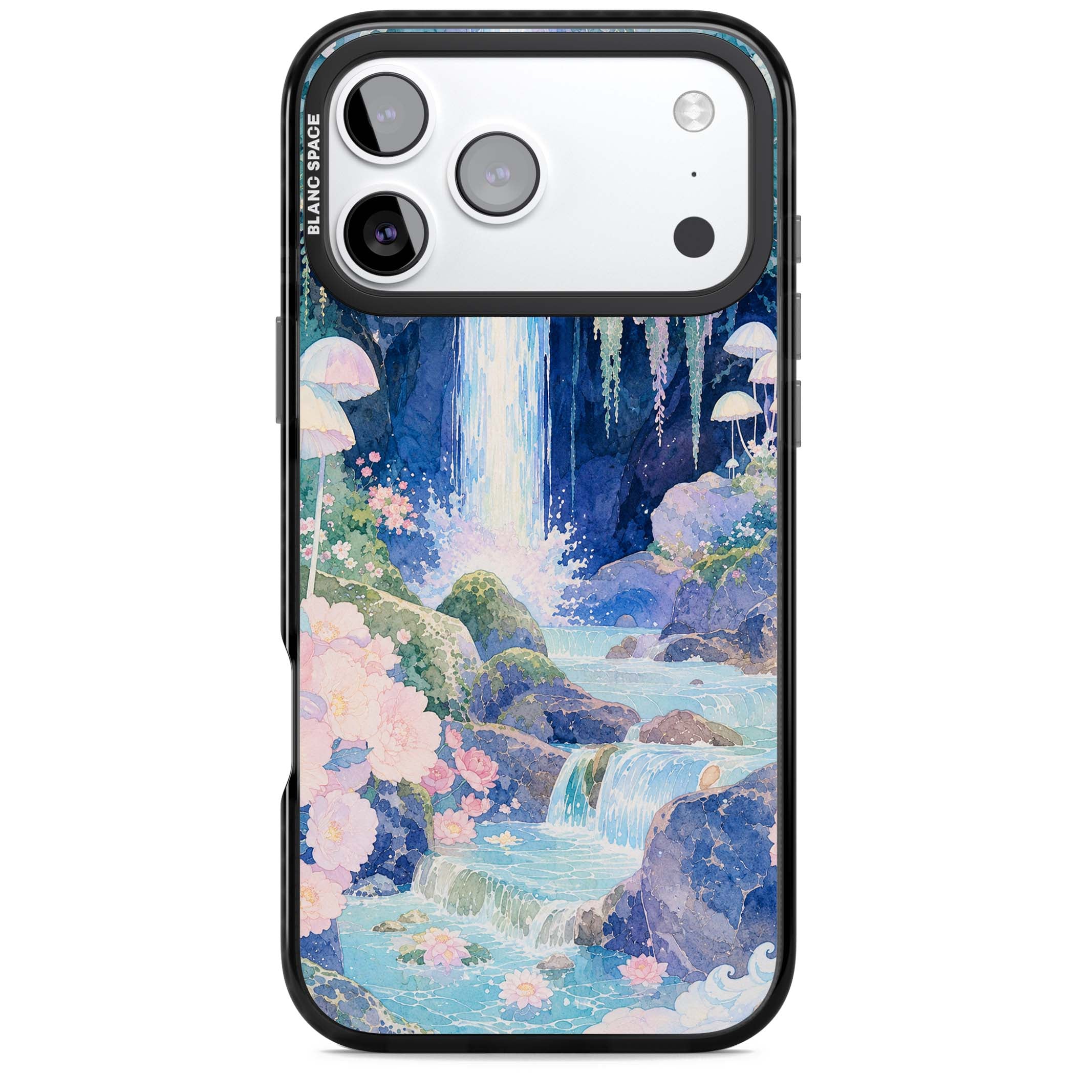 Mystic Waterfall art iPhone case | Clear Impact case for iPhone 17 Pro, iPhone 17 Pro Max