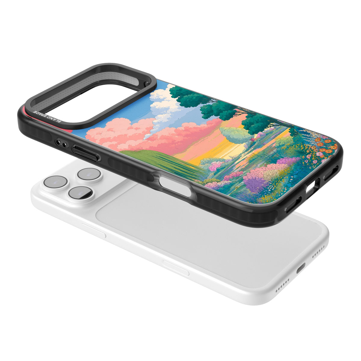 Dream Valley iPhone 17 Pro Max Impact Black Phone Case angled