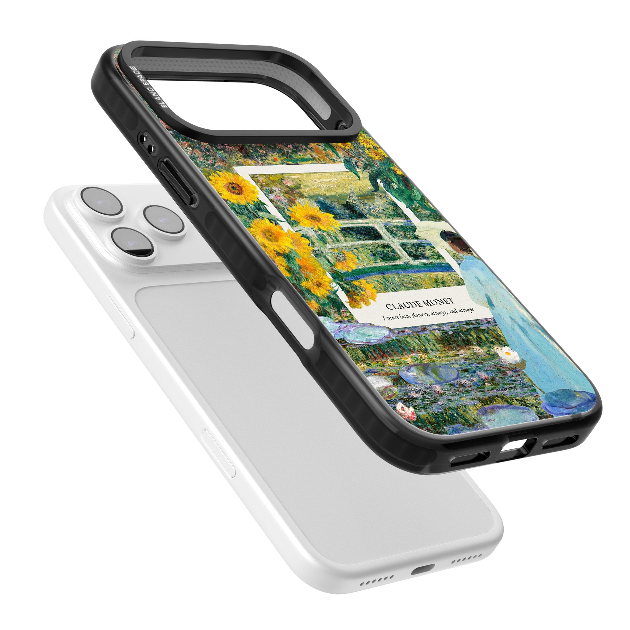 Monet Garden Bridge iPhone 17 Pro Impact Black Phone Case Colours