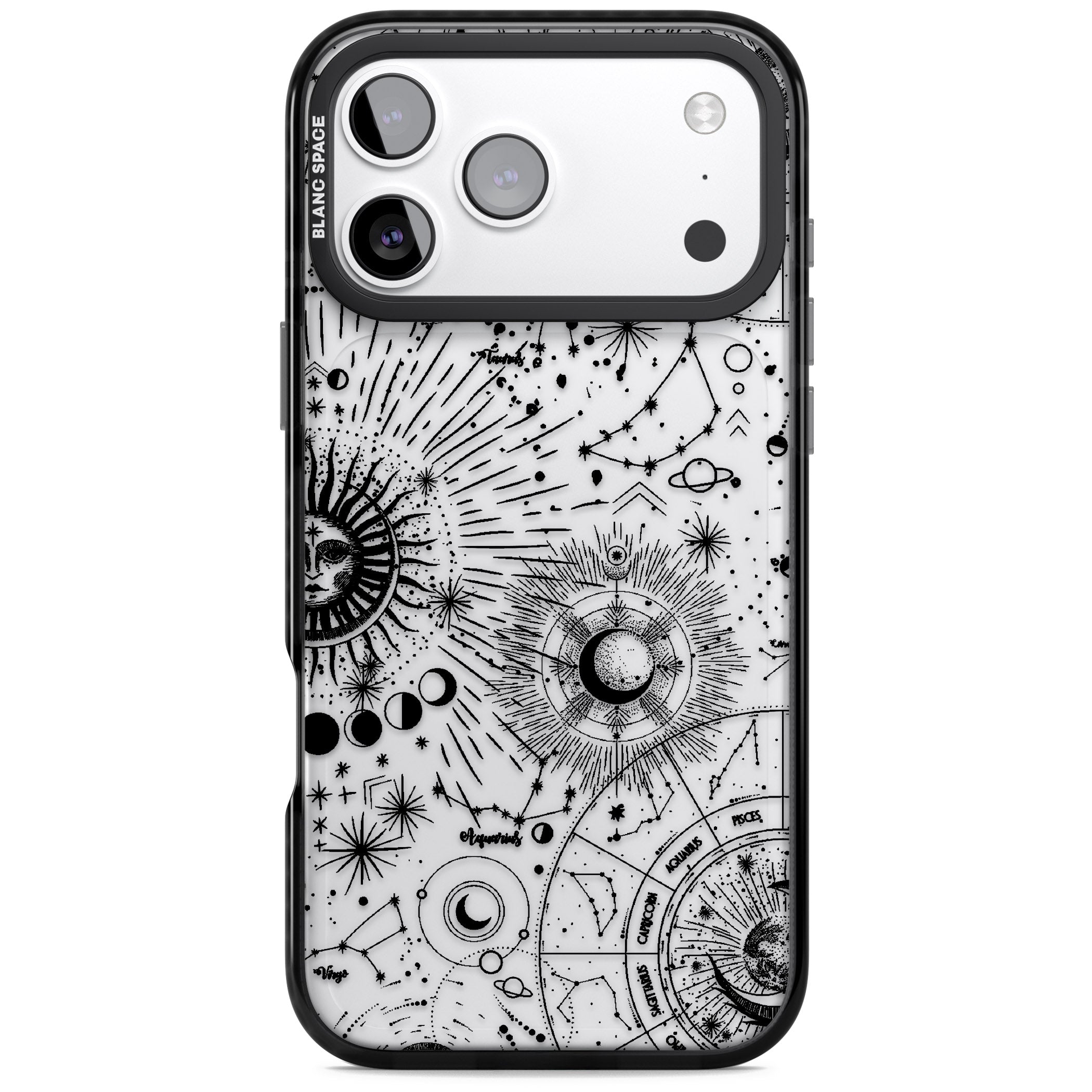 Celestial Chart iPhone 17 Pro Impact Black Phone Case