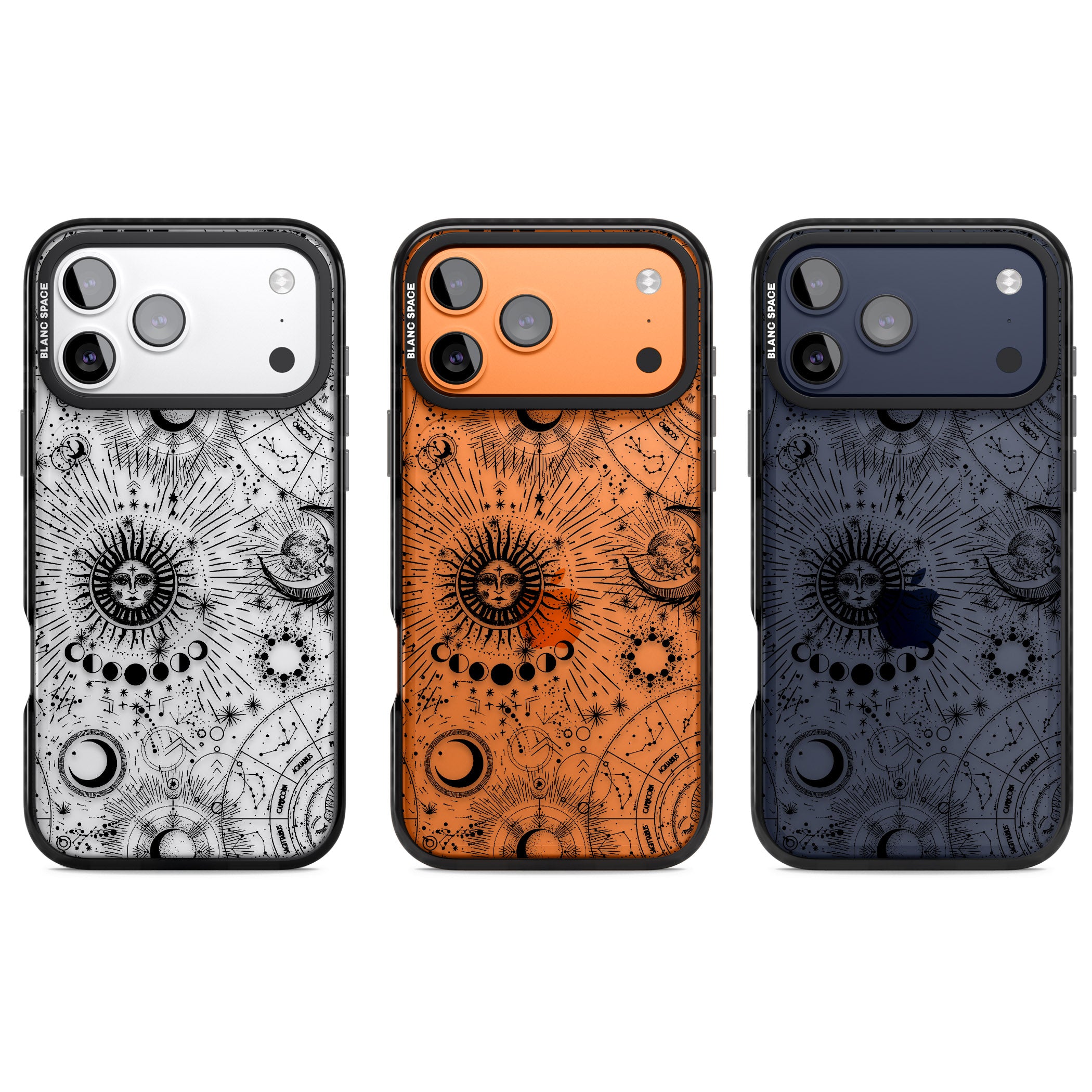 Suns & Zodiac Solar Chart iPhone 17 Pro Impact Black Phone Case APT Impact Protection