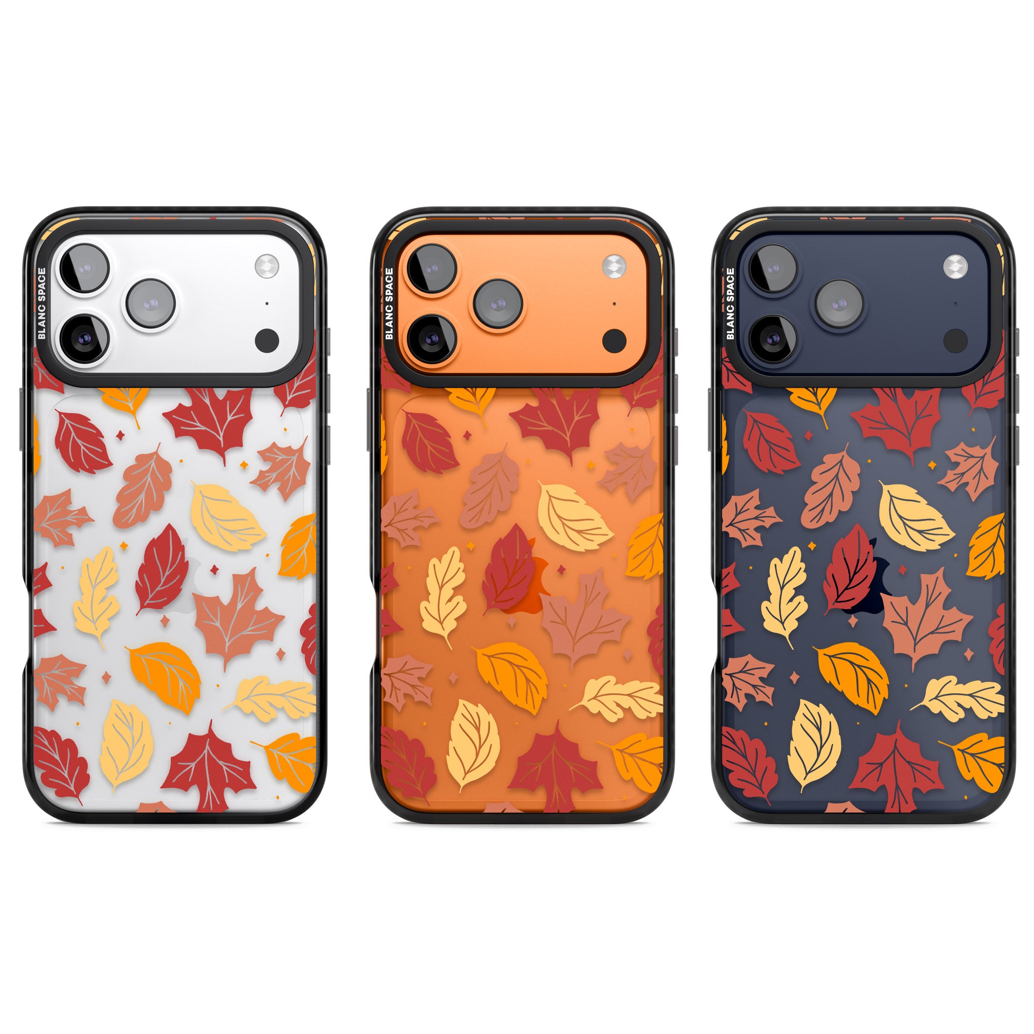 Autumn Leaves iPhone 17 Pro Impact Black Phone Case APT Impact Protection