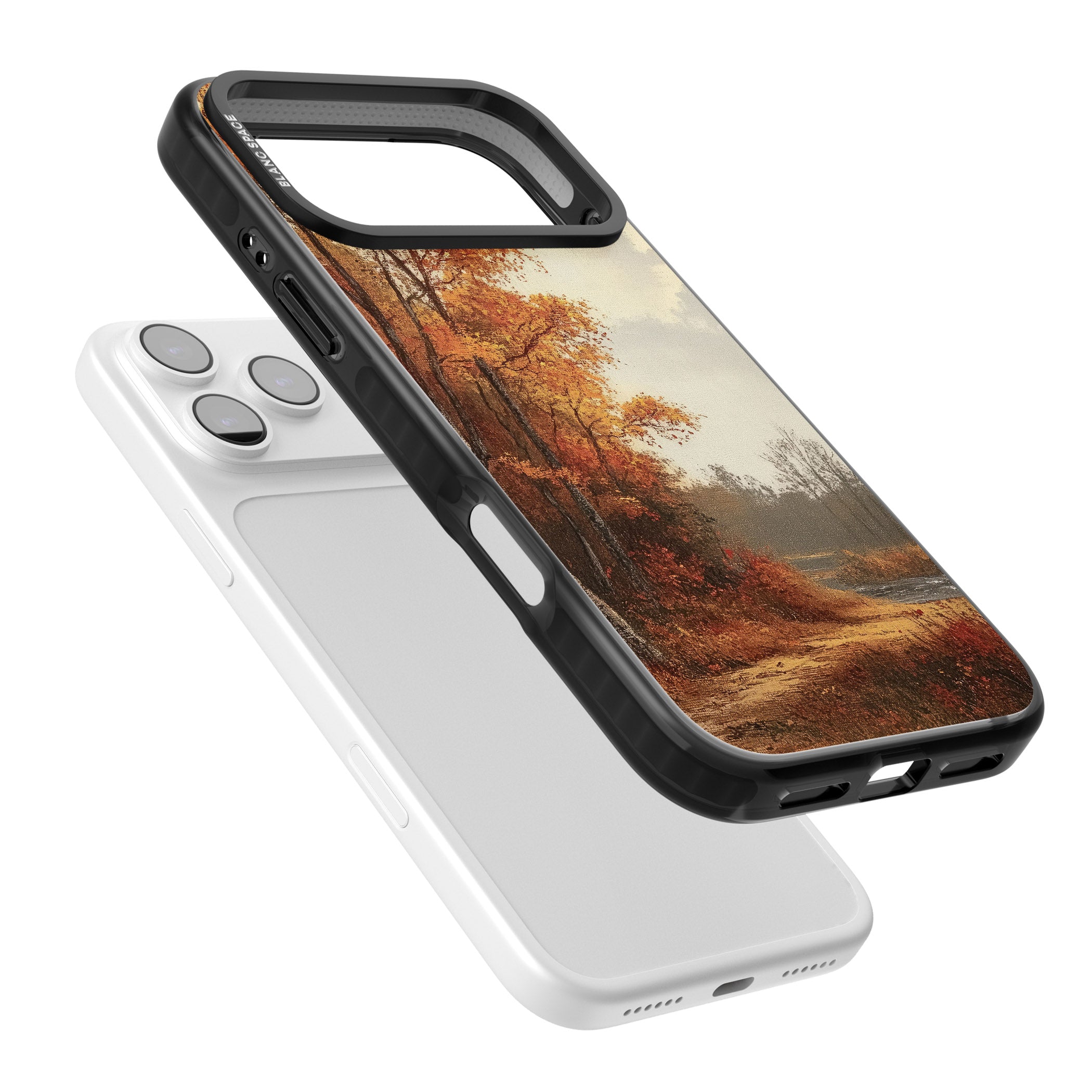 Vintage Autumn Oil Painting iPhone 17 Pro Impact Black Phone Case Colours